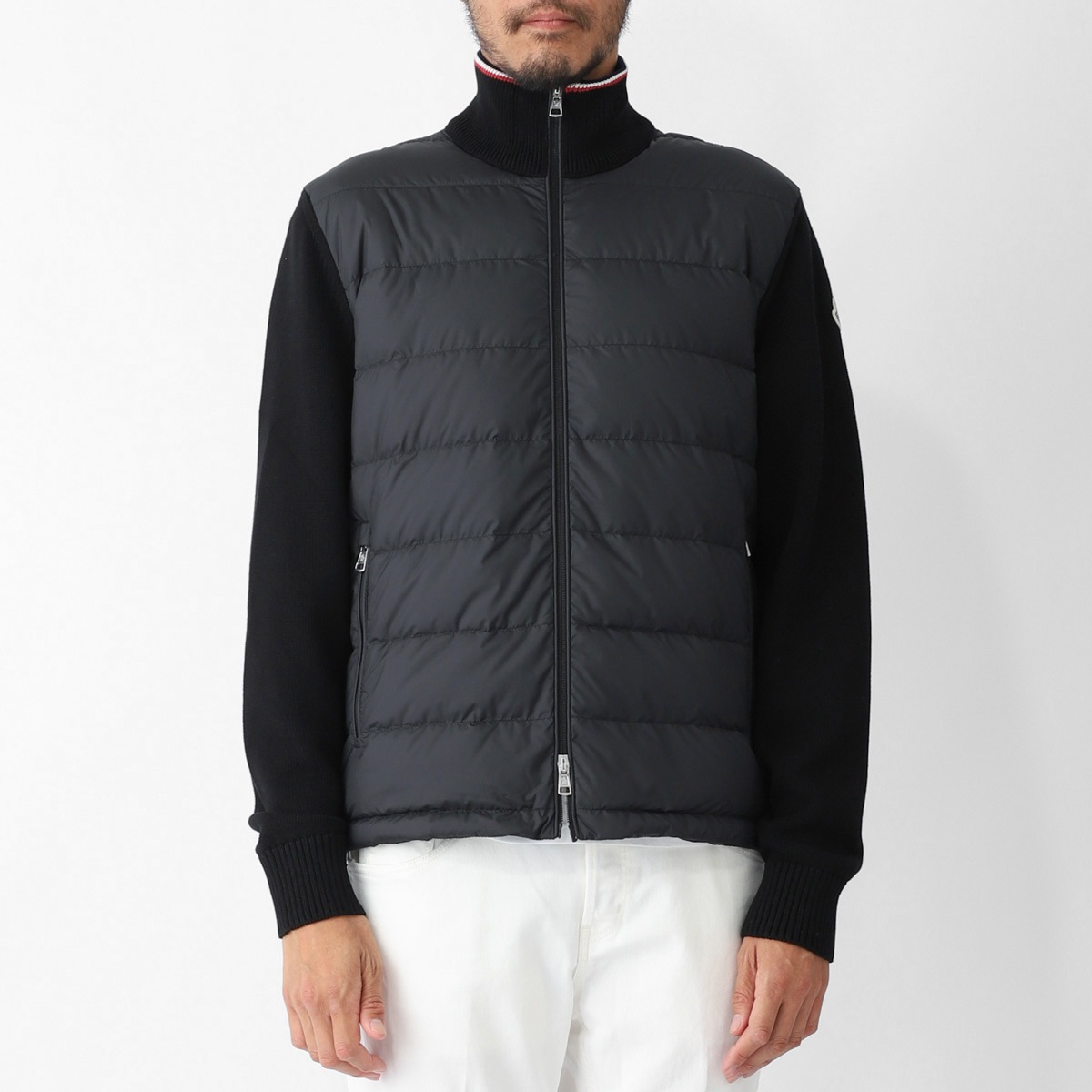 MONCLER モンクレール ダウン切り替え ジップアップ カーディガン