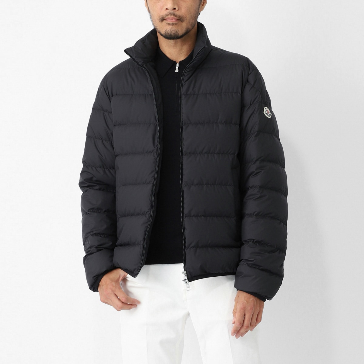新品MONCLER ブラック ストライプソックス　Lサイズ　モンクレール 新品MONCLER ブラック ストライプソックス Lサイズ モンクレール