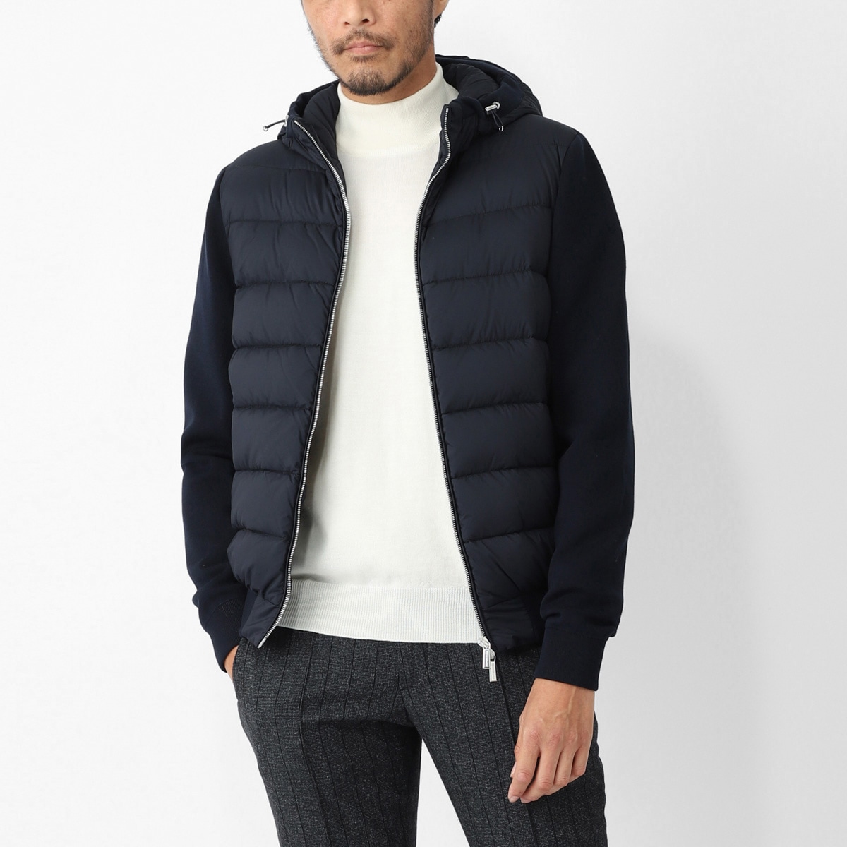 直営店 VIP価格【MOORER】SP-FABULA-CWR モダンダウンジャケット メンズ・ブランド一覧,□ M,MOORER | モダンブルー