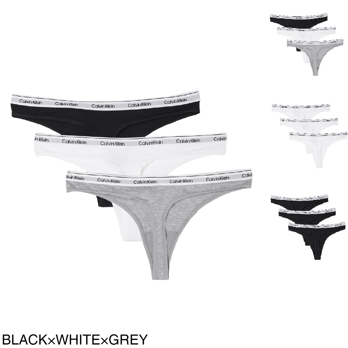 Calvin Klein カルバンクライン T-バック ショーツ3枚セット