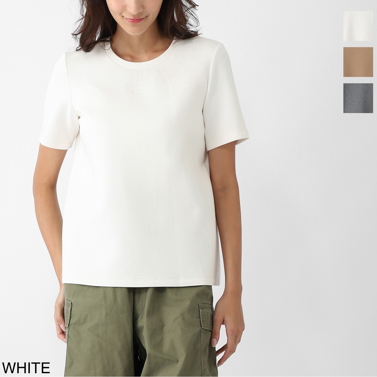 S Max Mara エスマックスマーラ クルーネックTシャツ/TUBO レディース