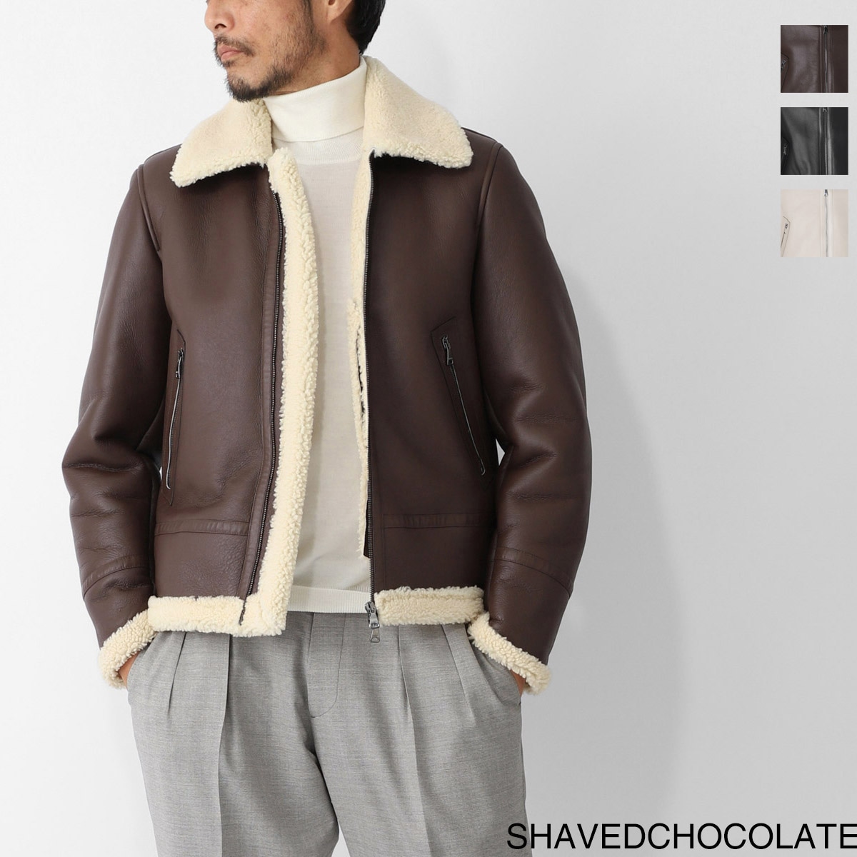 EMMETI エンメティ レザージャケット/ムートンジャケット/ORWELL【国内正規品】【大きいサイズあり】 メンズ