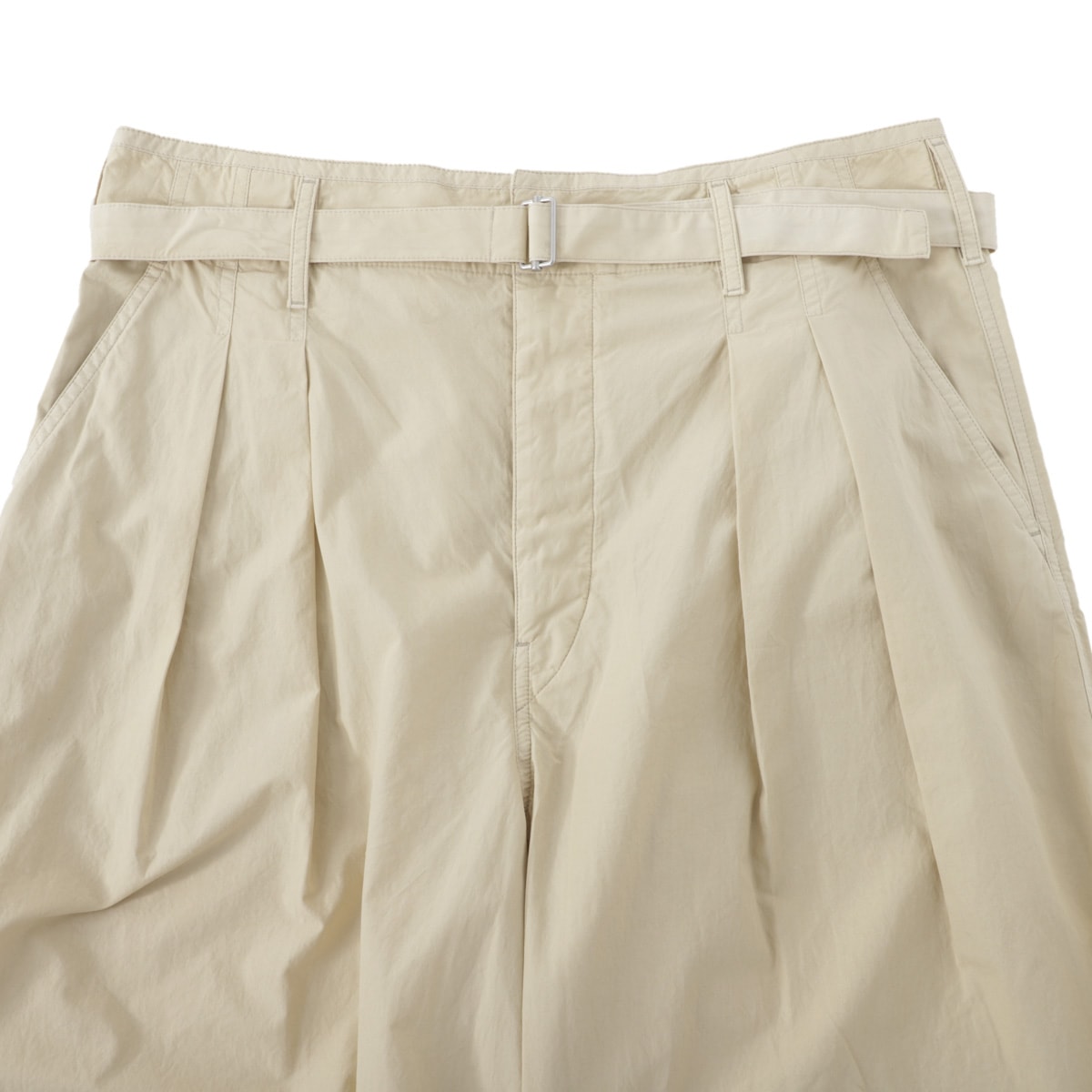 LEMAIRE ルメール コットンパンツ/BELTED PLEATED PANTS メンズ