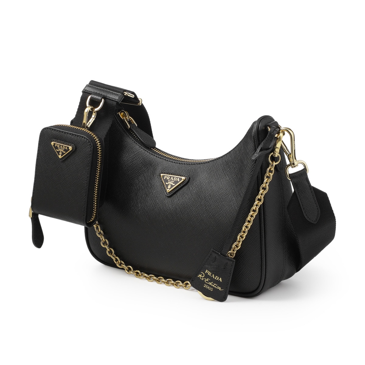 プラダ TRIANGOLO ジャカード サフィアーノレザー 2way バッグ PRADA プラダ トートバッグ 2WAY/マイクロバッグ/TRIANGOLO JA