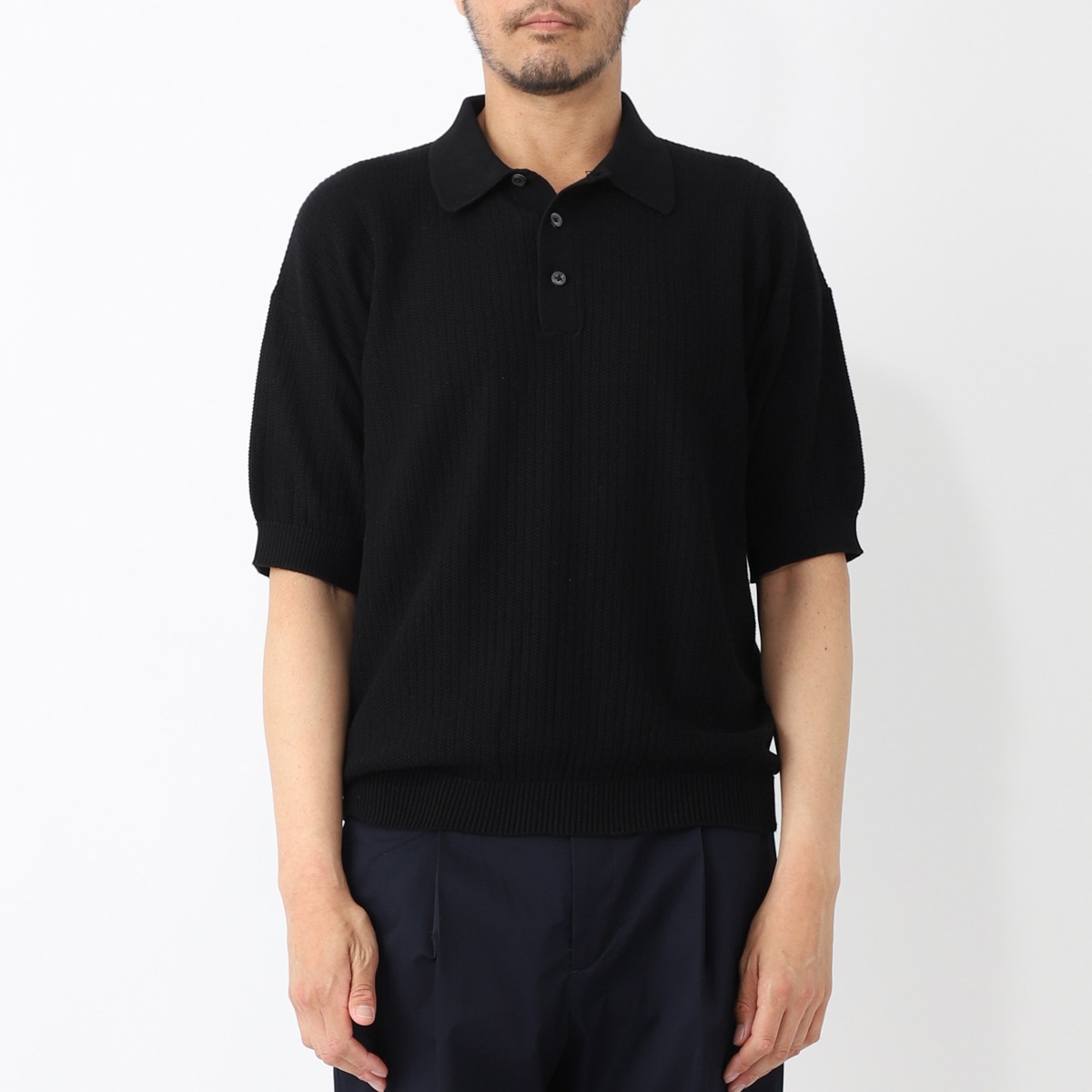 【アウトレット】【ラスト1点】【訳あり】 CIRCOLO 1901 チルコロ ニットポロシャツ【返品交換不可】 メンズ