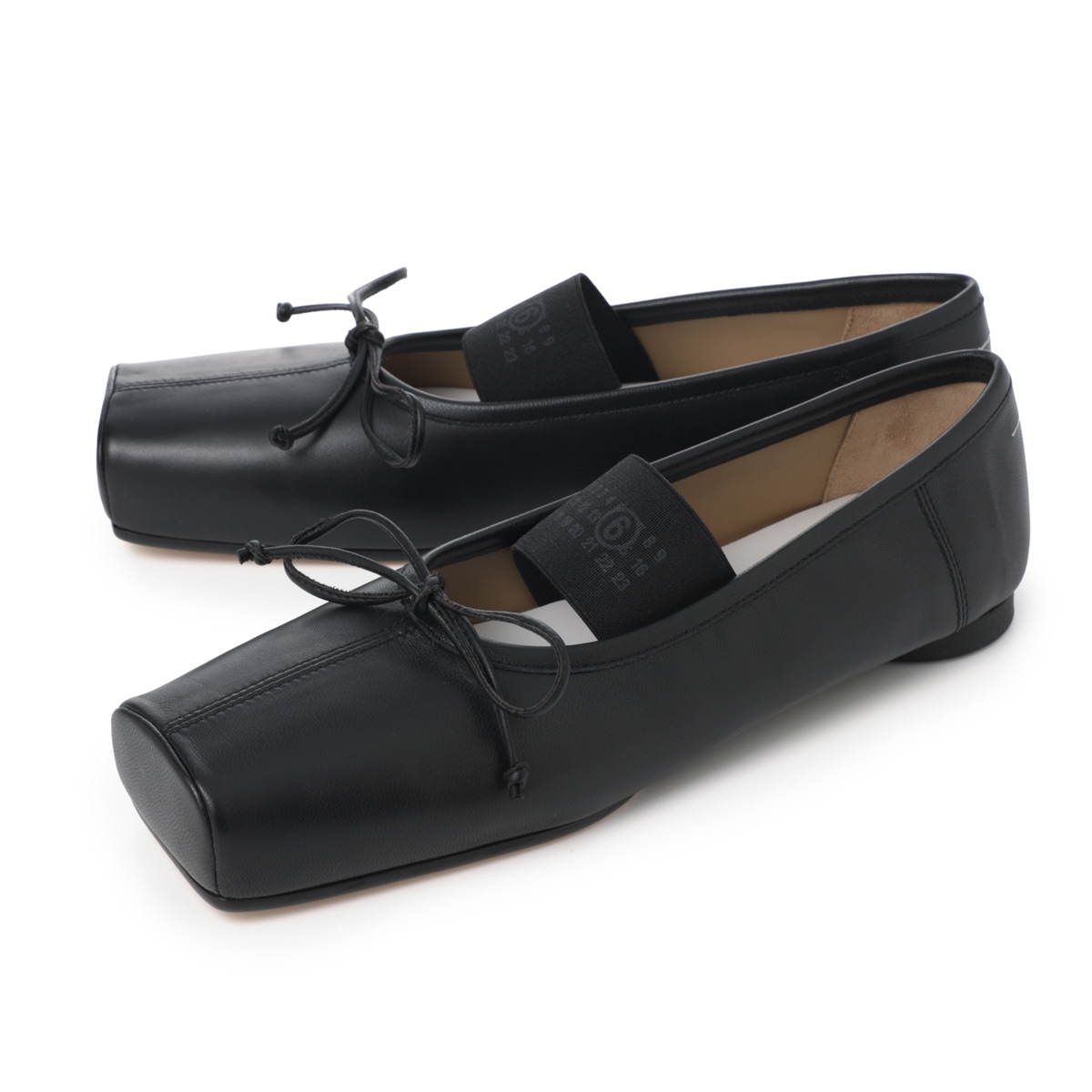 MM6 Masion Margiela メリージェーンレザーシューズ38 Men's Black Leather Tabi City Mary-Janes | Maison Margiela
