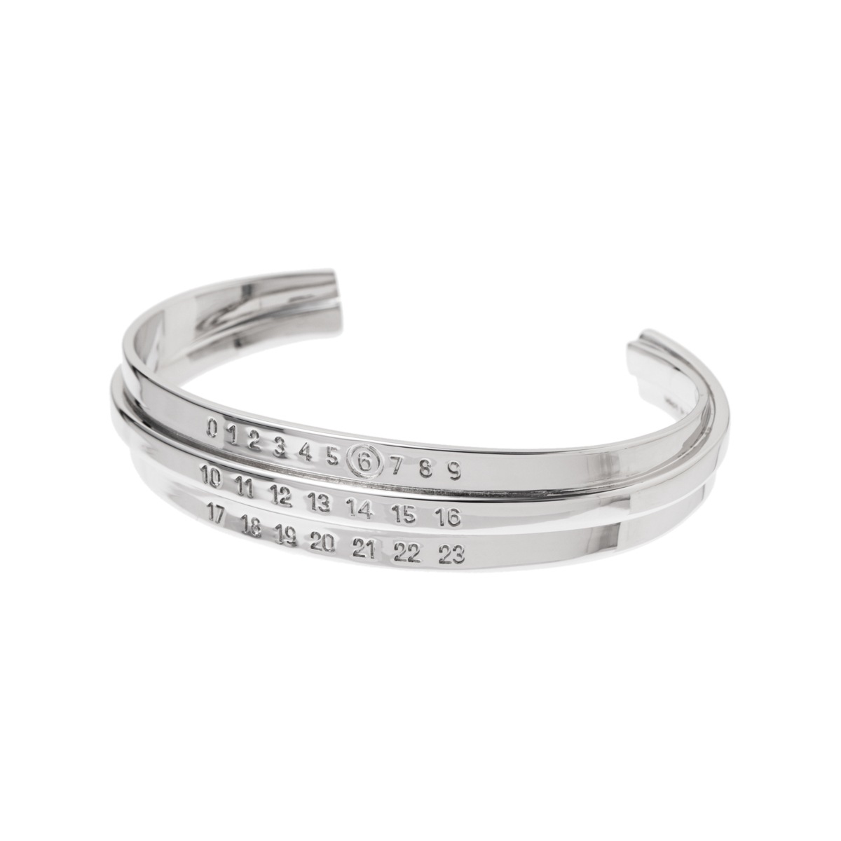 極美品★MM6/ナンバーブレスレット★10号★マルジェラバングル MM6 Maison Margiela エムエム 6 メゾンマルジェラ バングル