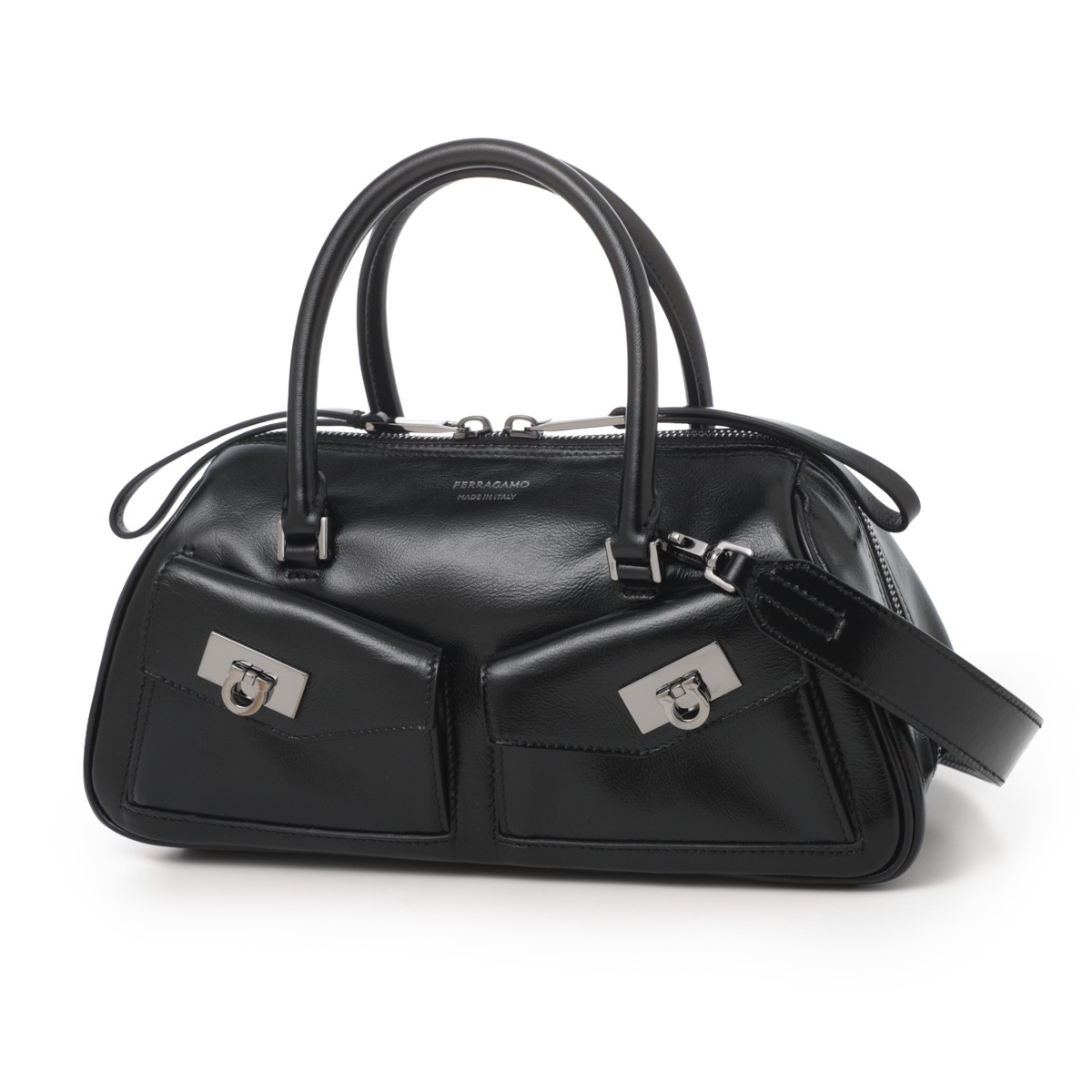 FERRAGAMO フェラガモ ハンドバッグ 3WAY/ショルダーバッグ/MULTIPOCKET BOWLING BAG SMALL レディース