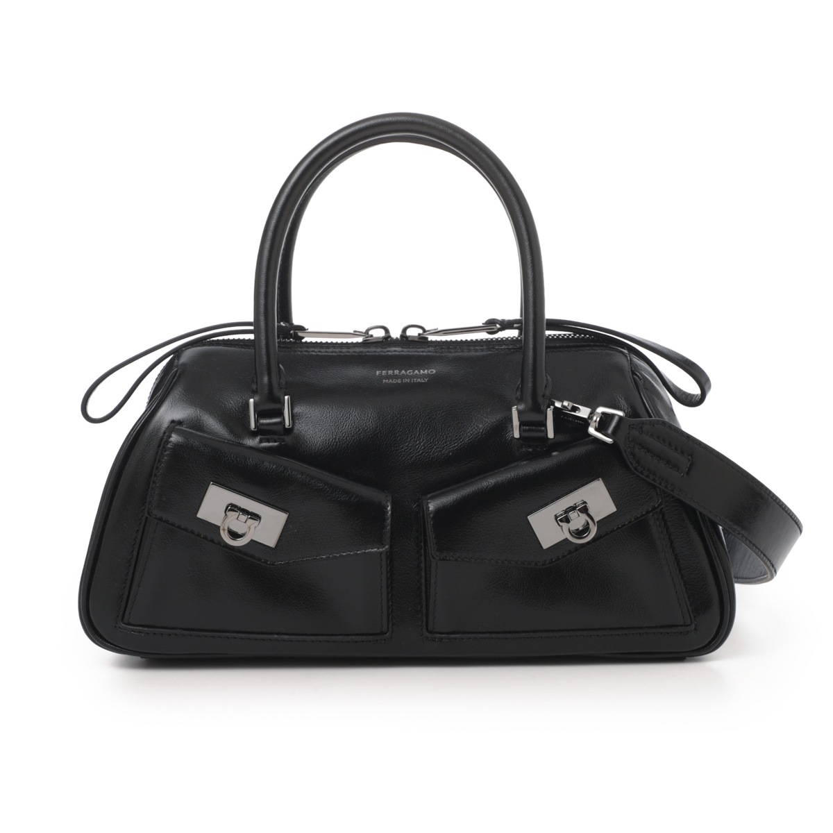 FERRAGAMO フェラガモ ハンドバッグ 3WAY/ショルダーバッグ/MULTIPOCKET BOWLING BAG SMALL レディース