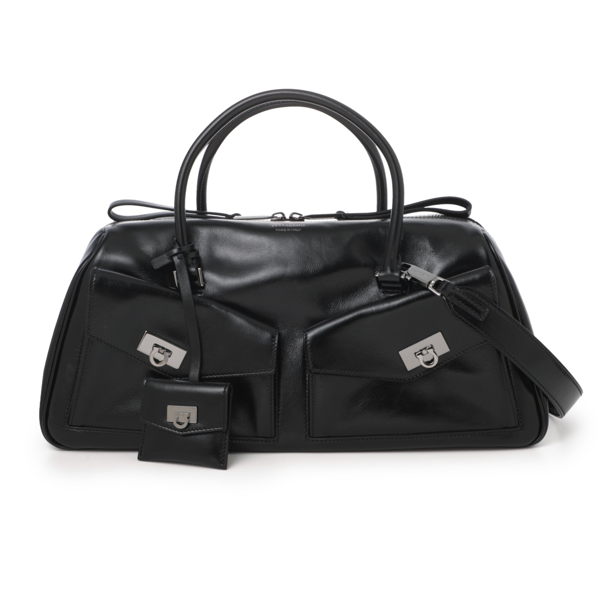FERRAGAMO フェラガモ ハンドバッグ 3WAY/ショルダーバッグ/MULTIPOCKET BOWLING BAG MEDIUM レディース