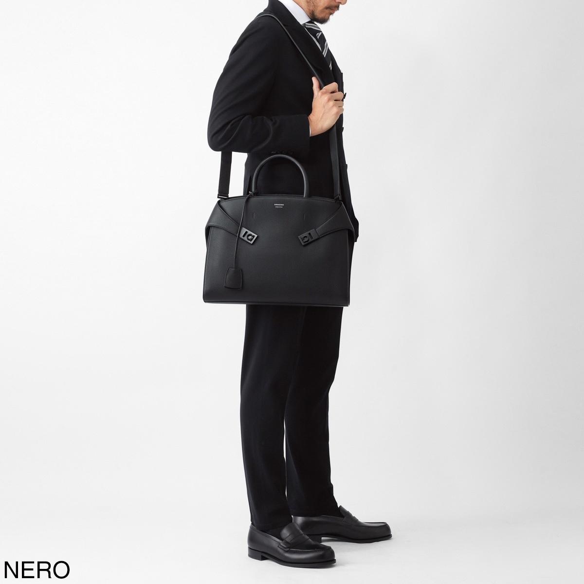FERRAGAMO フェラガモ ブリーフケース/HUG BRIEFCASE ハグ メンズ