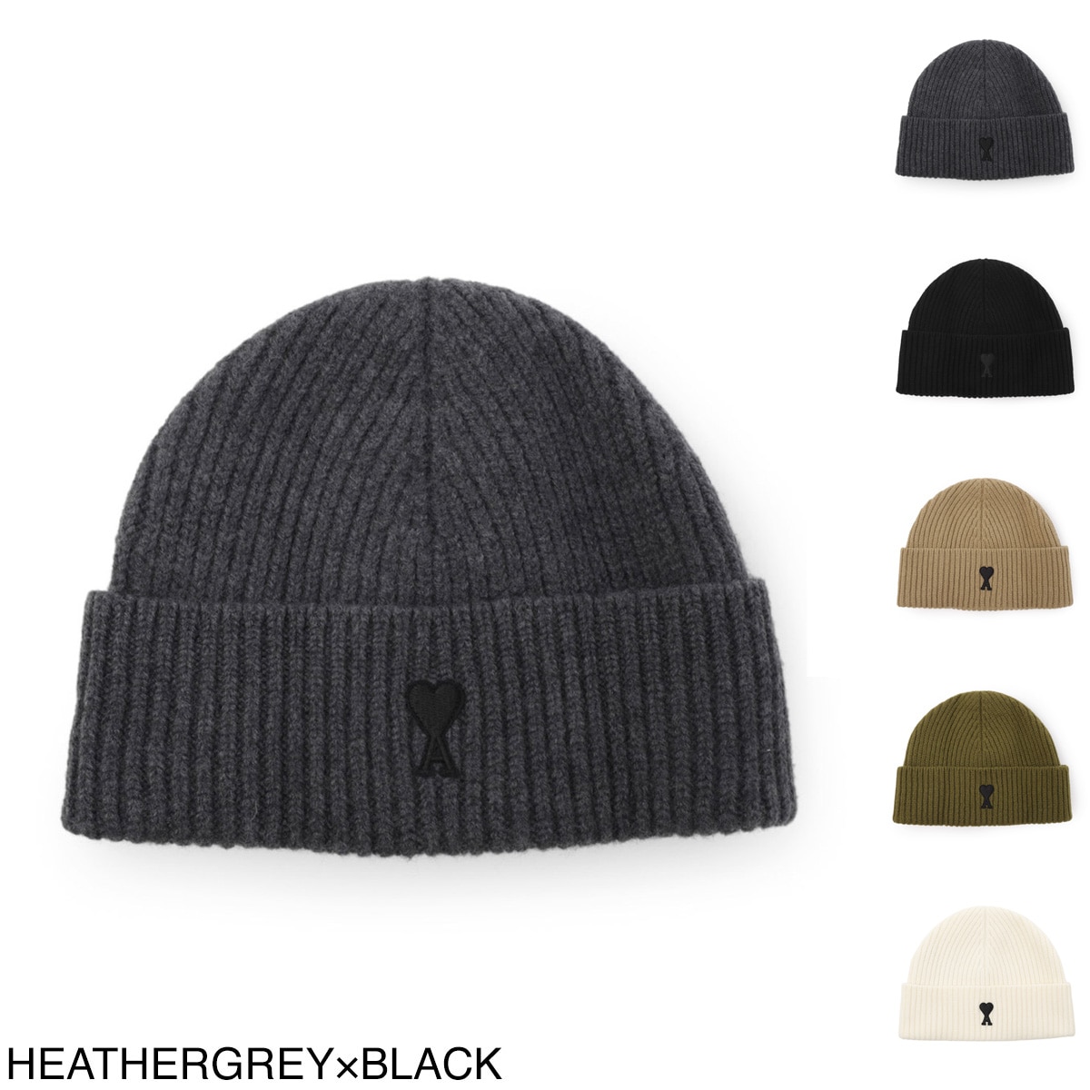AMI アミ ニットキャップ/ビーニー/AMI DE COEUR BEANIE | メンズ