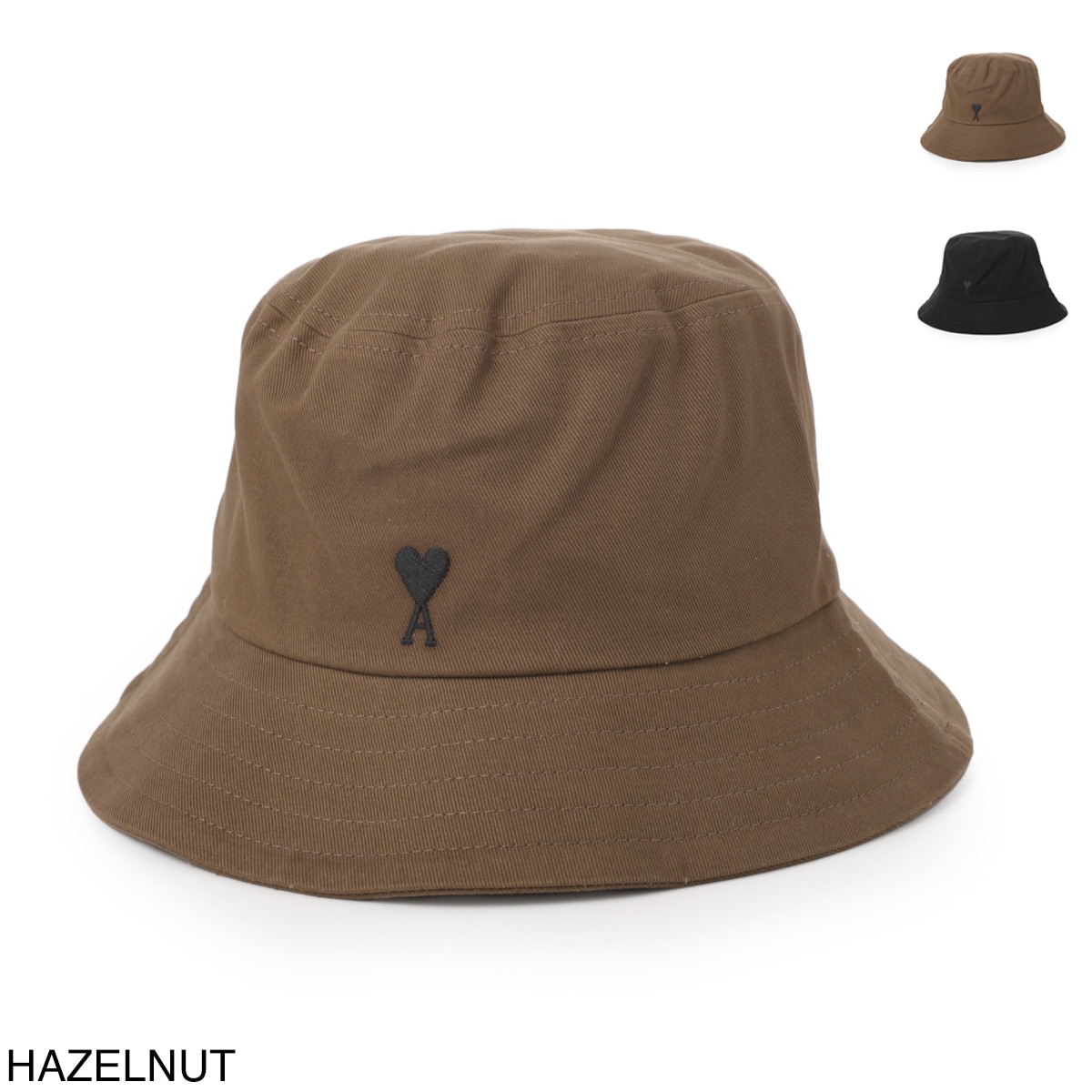 AMI アミ バケットハット/AMI DE COEUR EMBROIDERY BUCKET HAT