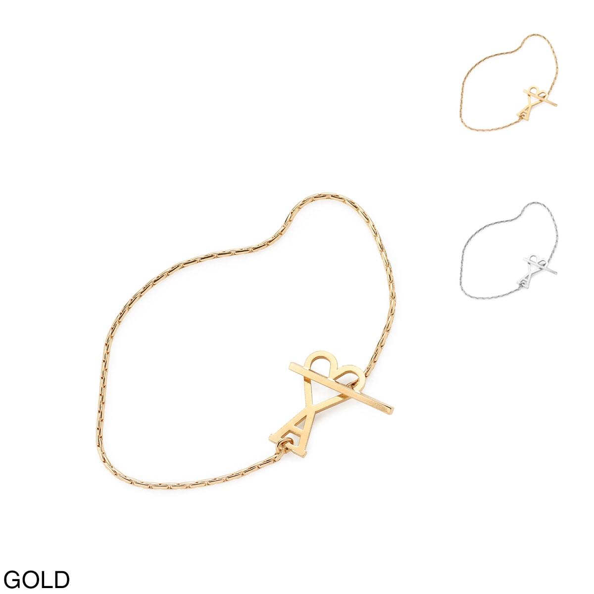 AMI ALEXANDRE MATTIUSSI ブレスレット AMI アミ ブレスレット/AMI DE COEUR CHAIN BRACELET | メンズ