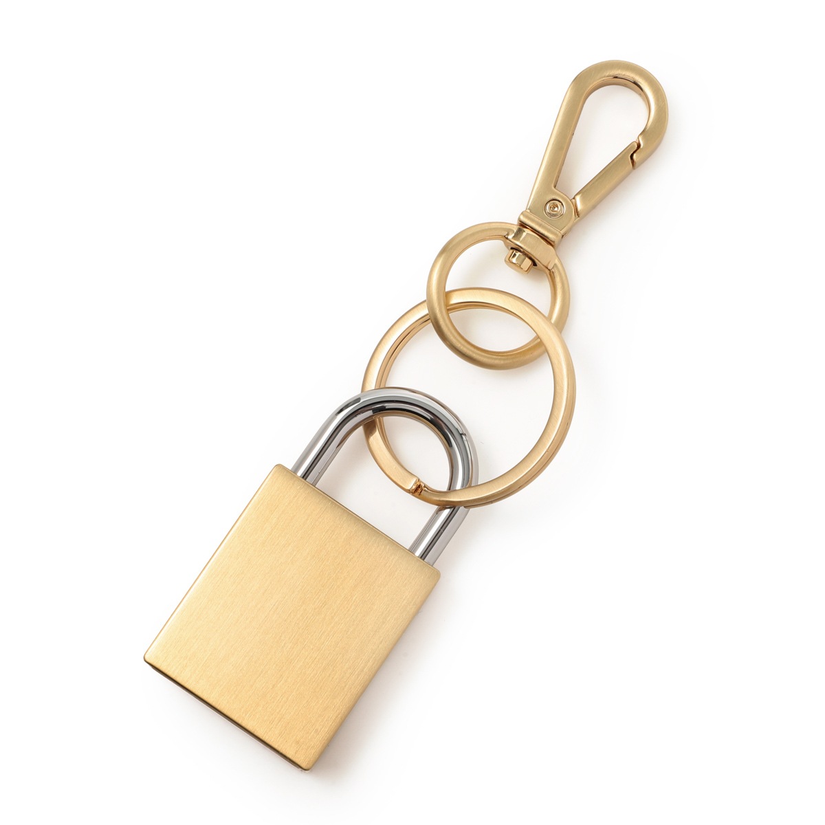 AMI アミ キーリング/バッグチャームゴールド/AMI DE COEUR PADLOCK KEYRING