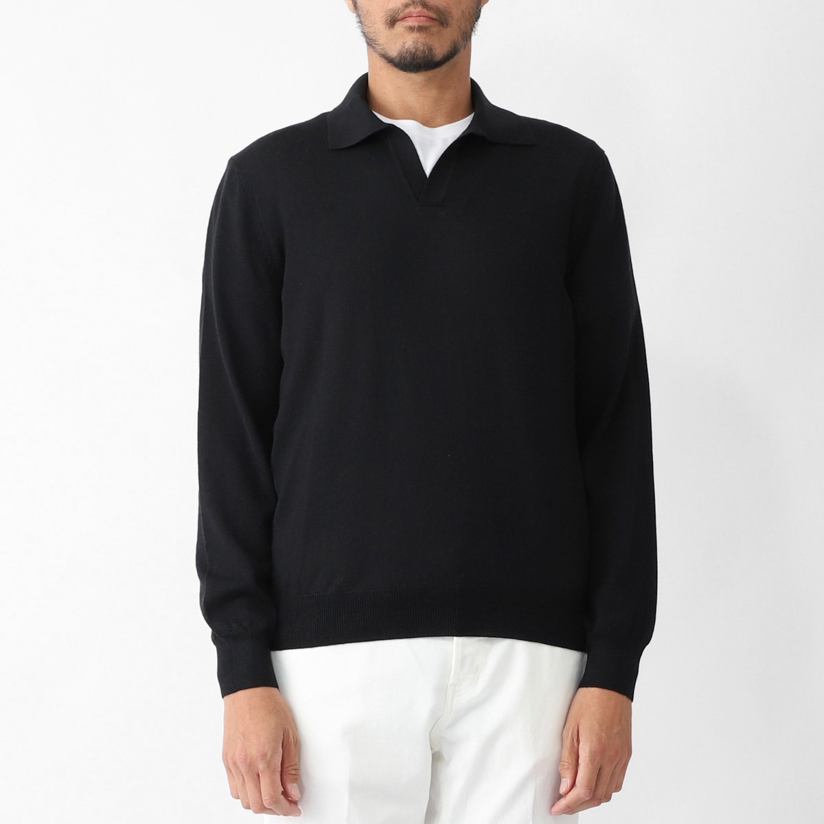 [あす着] グランサッソ Gran Sasso 長袖ニットポロシャツ メンズ ATHLEISURE Gran Sasso グランサッソ 長袖ニットポロシャツ/ATHLEISURE【大きい