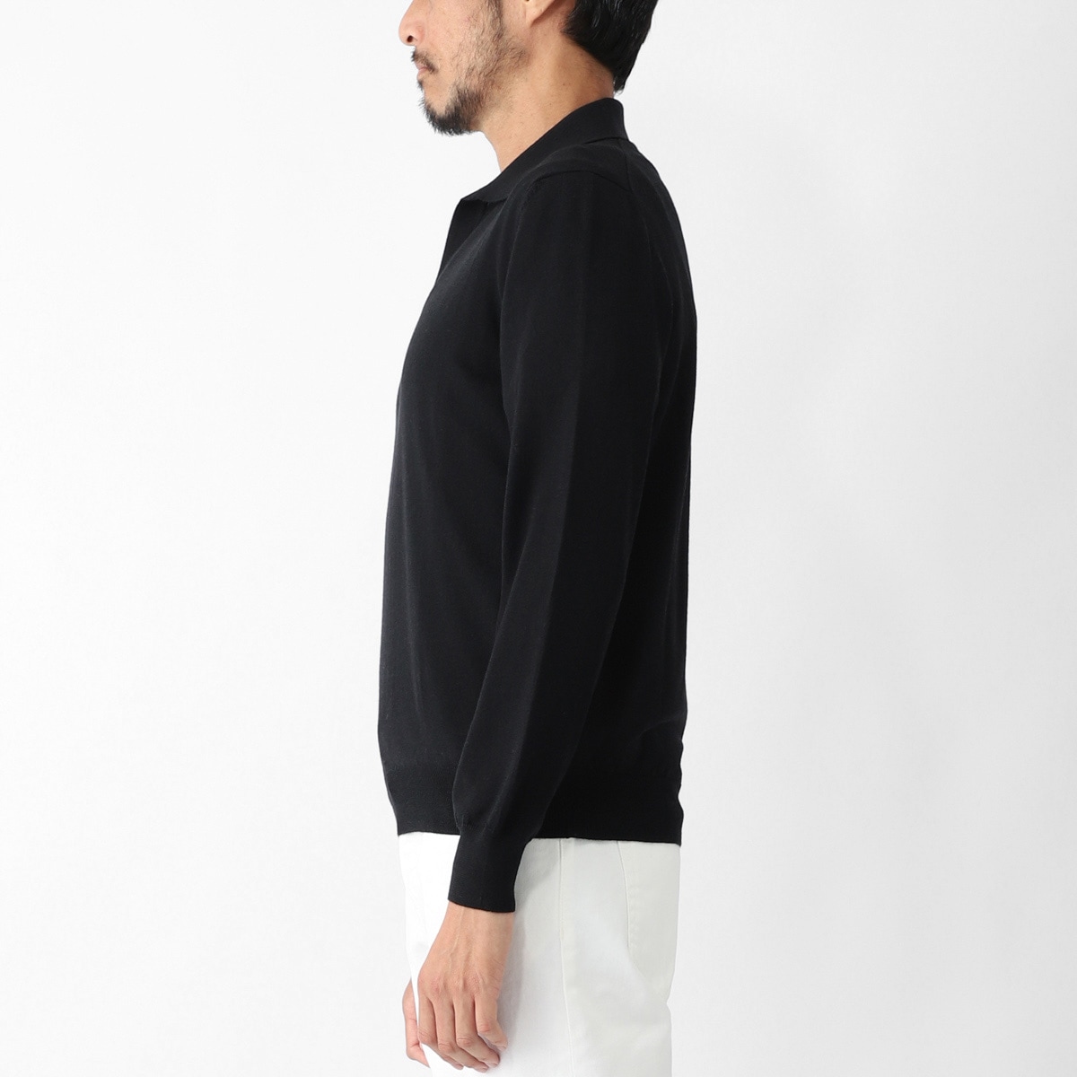 Gran Sasso グランサッソ 長袖ニットポロシャツ/ATHLEISURE【大きい