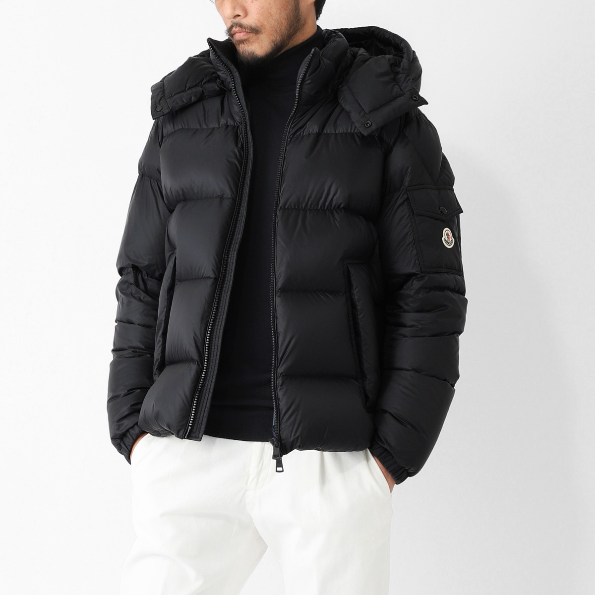 バーディー MONCLER モンクレール BONNARD Moncler Baunard Down Biker Jacket | Bloomingdale's