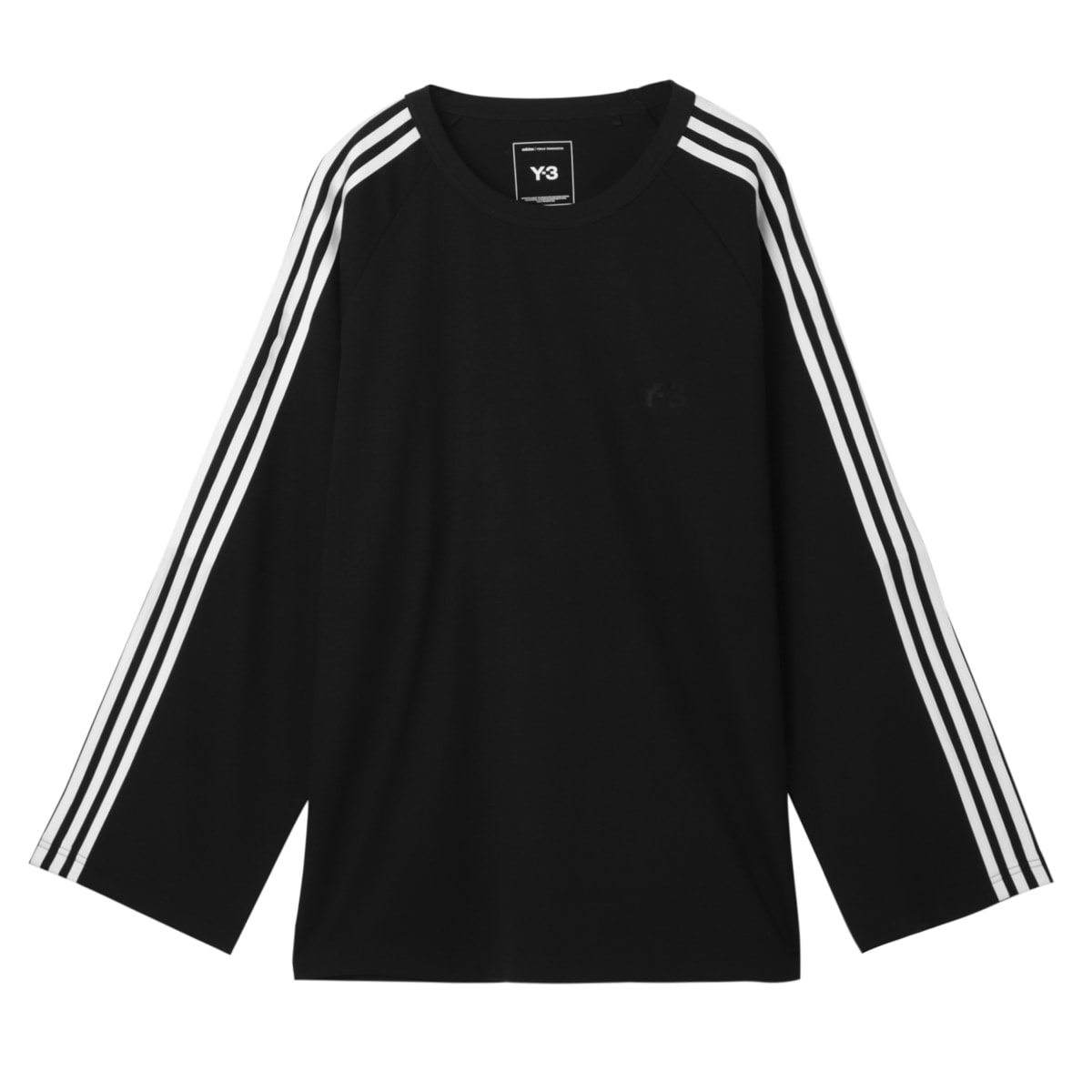 Y-3 ワイスリー クルーネック 長袖Tシャツ/Y-3 LONG SLEEVE TEE 3-STRIPES メンズ