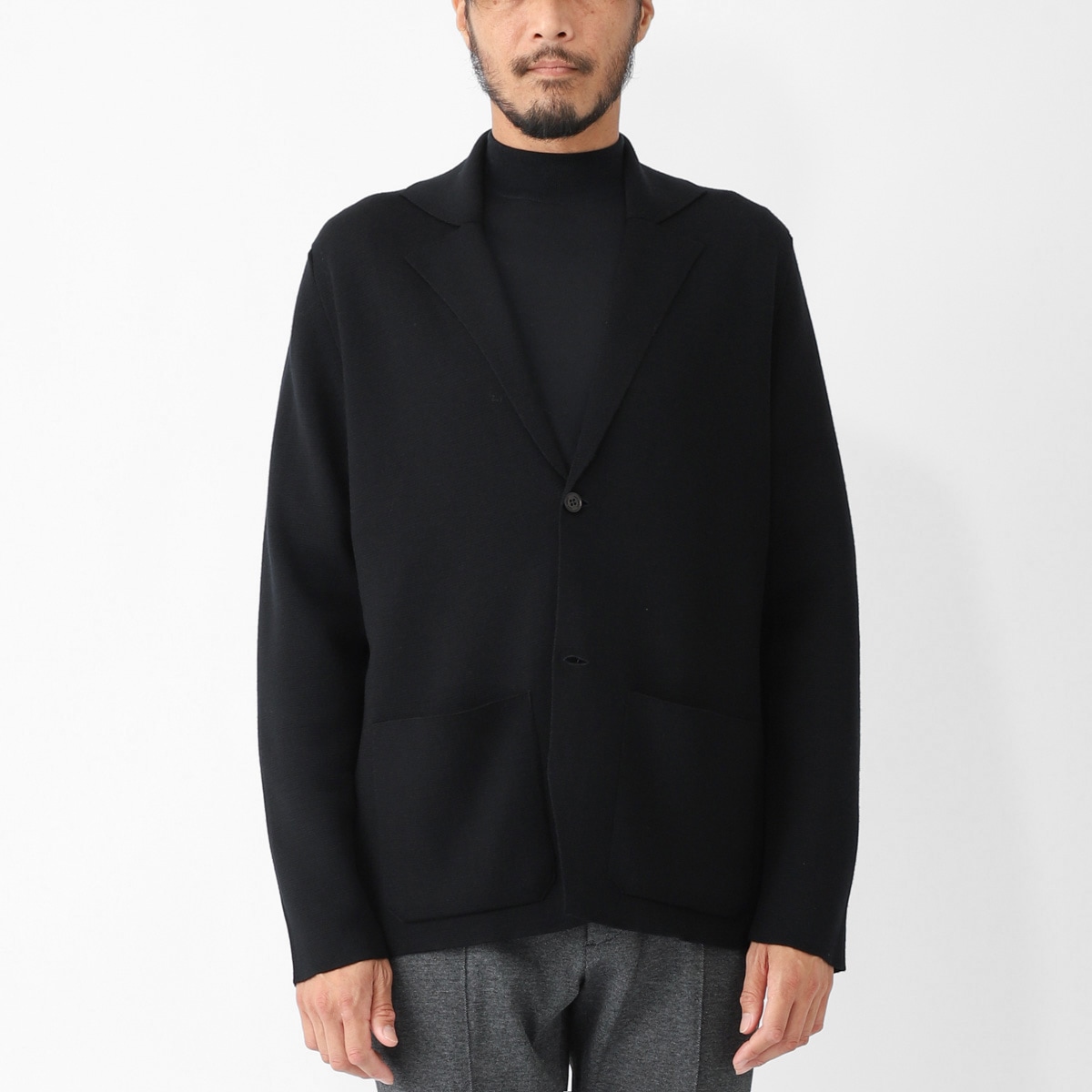 JOHN SMEDLEY ジョンスメドレー 2つボタン ニットジャケット