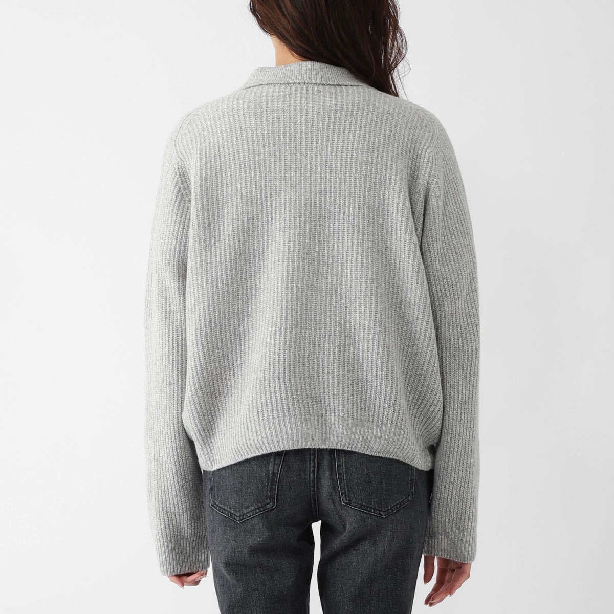 JOHN SMEDLEY ジョンスメドレー ジップアップ ニットブルゾン/DISLEY エコカシミヤ 7ゲージ レディース
