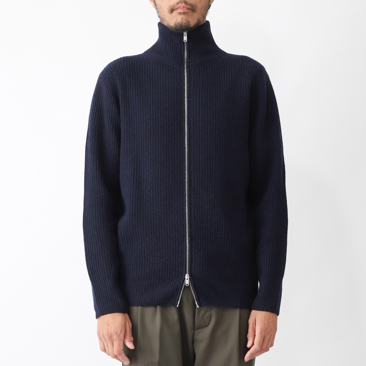 JOHN SMEDLEY ジョンスメドレー ジップアップ ニットブルゾン
