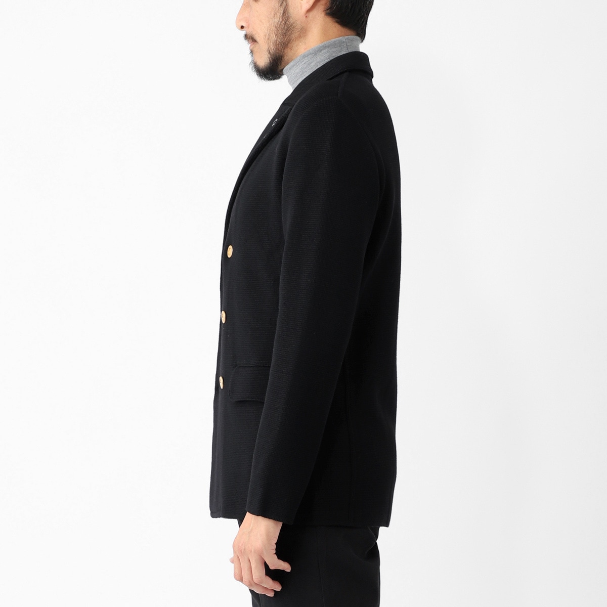 LARDINI ラルディーニ ダブルブレスト ニットジャケット メンズ