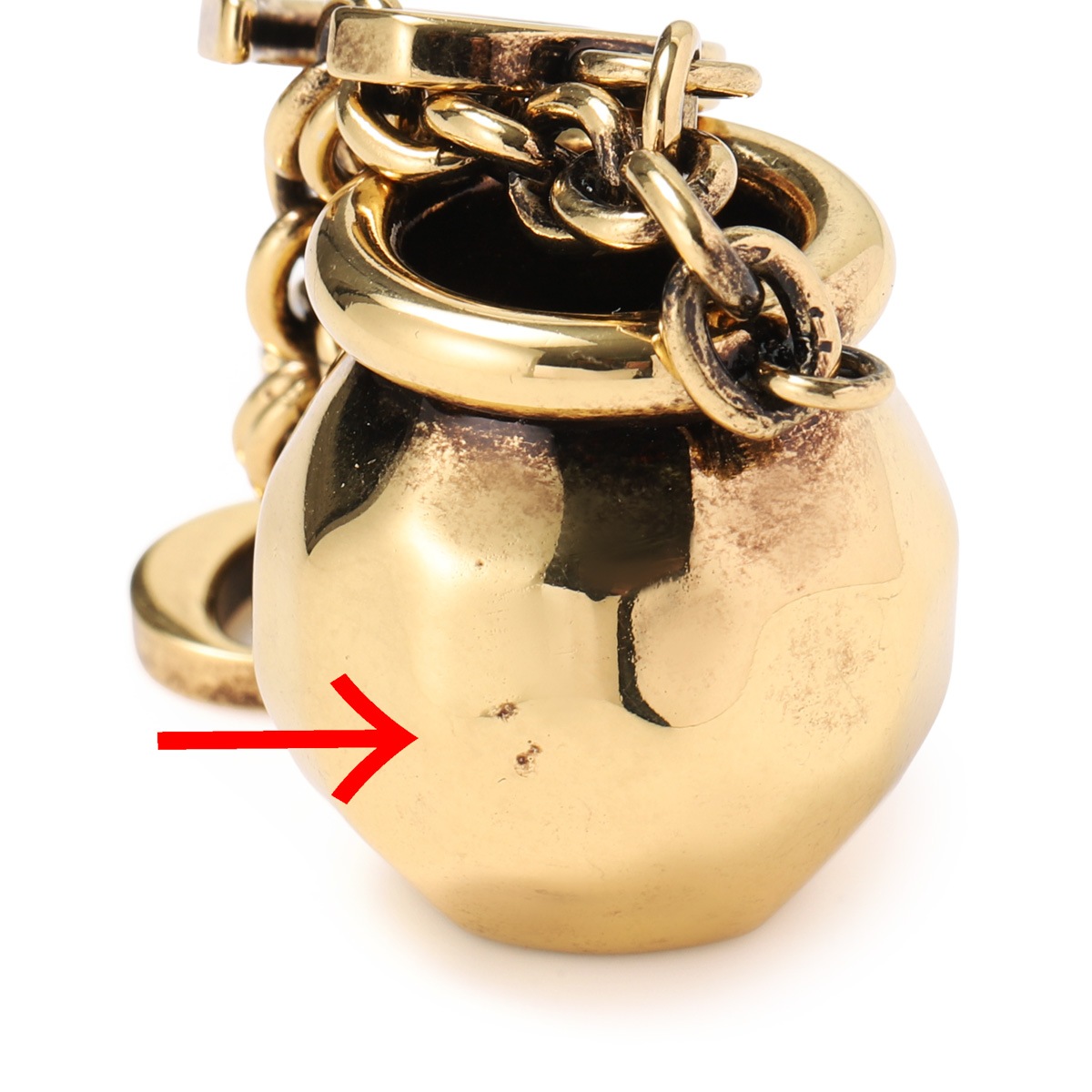 【アウトレット】【ラスト1点】【訳あり】 Chloe クロエ バッグチャーム/ブレスレットチャーム/SPHERE CHLOE LETTERS DICE BRACELET CHARM【返品交換不可】 レディース