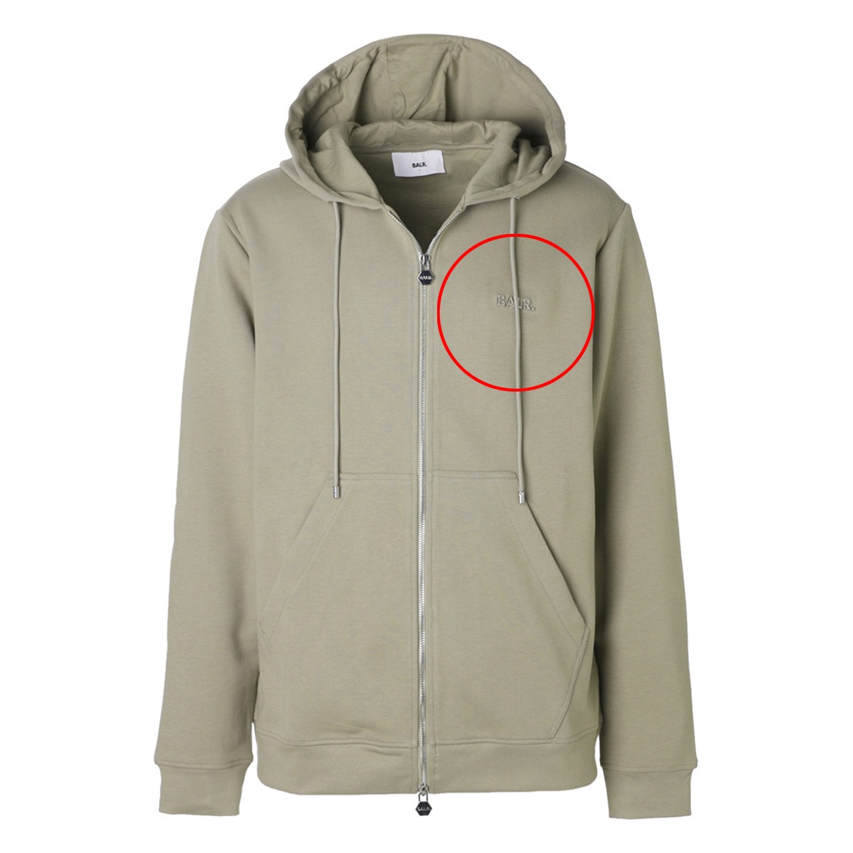 【訳あり】【アウトレット】 BALR. ボーラー ジップアップパーカ/Q-SERIES REGULAR FIT ZIP THROUGH HOODIE【返品交換不可】 メンズ