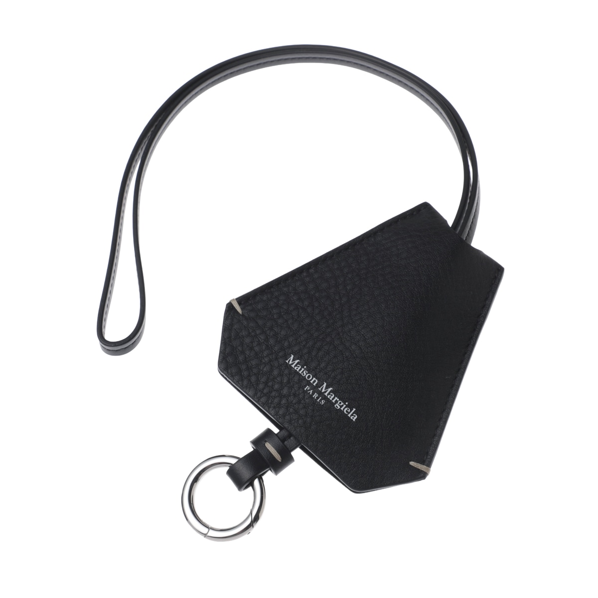 新品♡タグ付き♡Maison Margielaブラックキーホルダー梱包箱付き完売 Maison Margiela メゾンマルジェラ ストラップ付き キーリング/バッグ