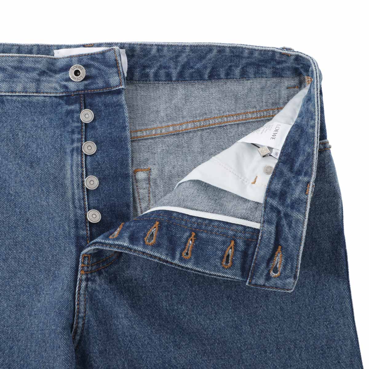 LOEWE ロエベ ボタンフライジーンズ/バギージーンズ/ANAGRAM BAGGY JEANS メンズ