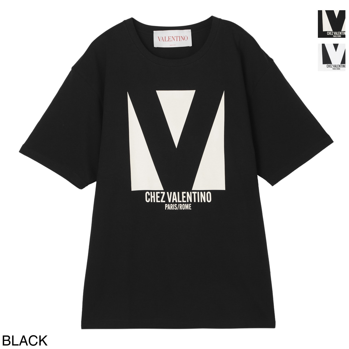 VALENTINO 花柄 Tシャツ ダークブラウン VALENTINO 花柄 Tシャツ ダークブラウン