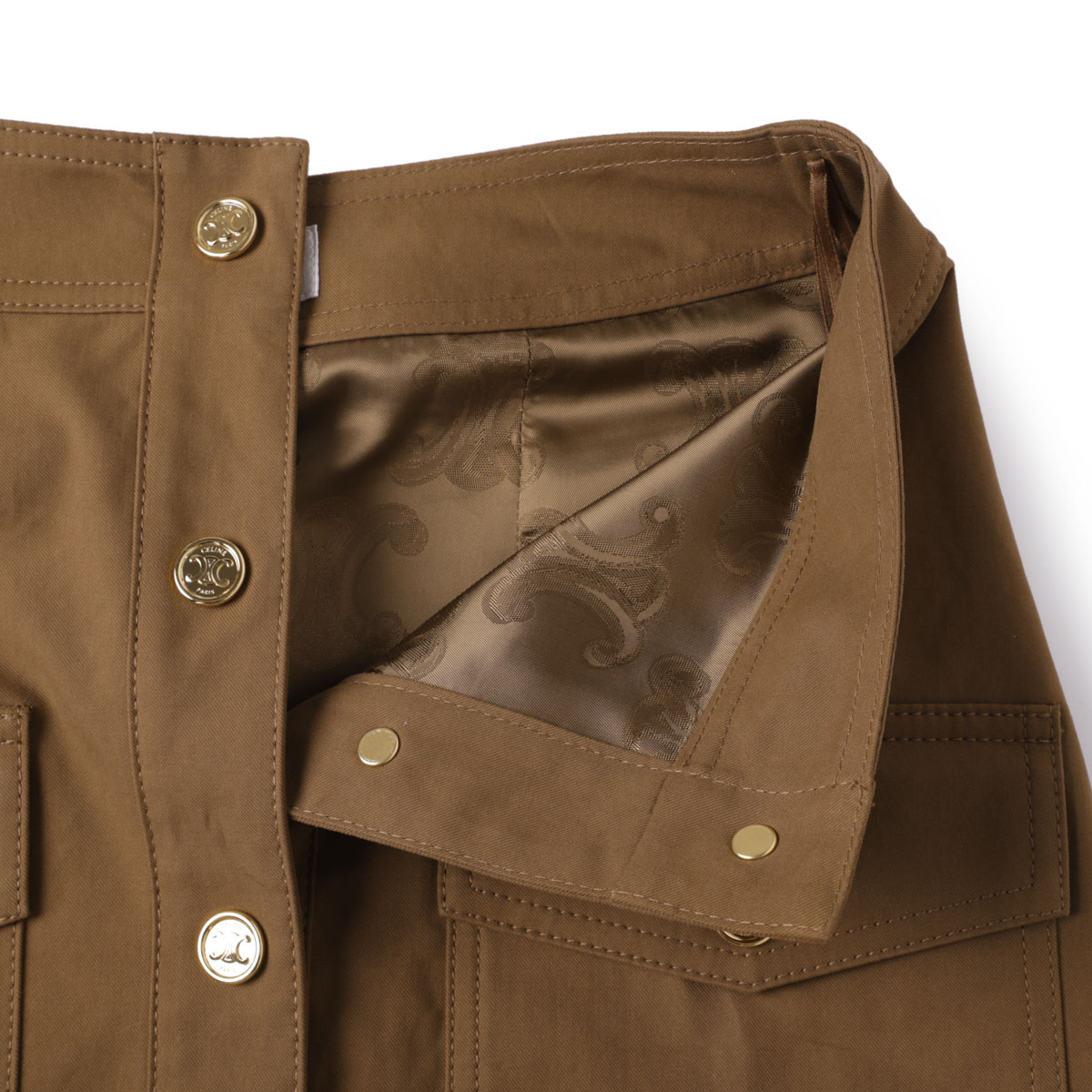 【アウトレット】CELINE セリーヌ スカート/JUPE COURTE POCHES PLAQUEES レディース