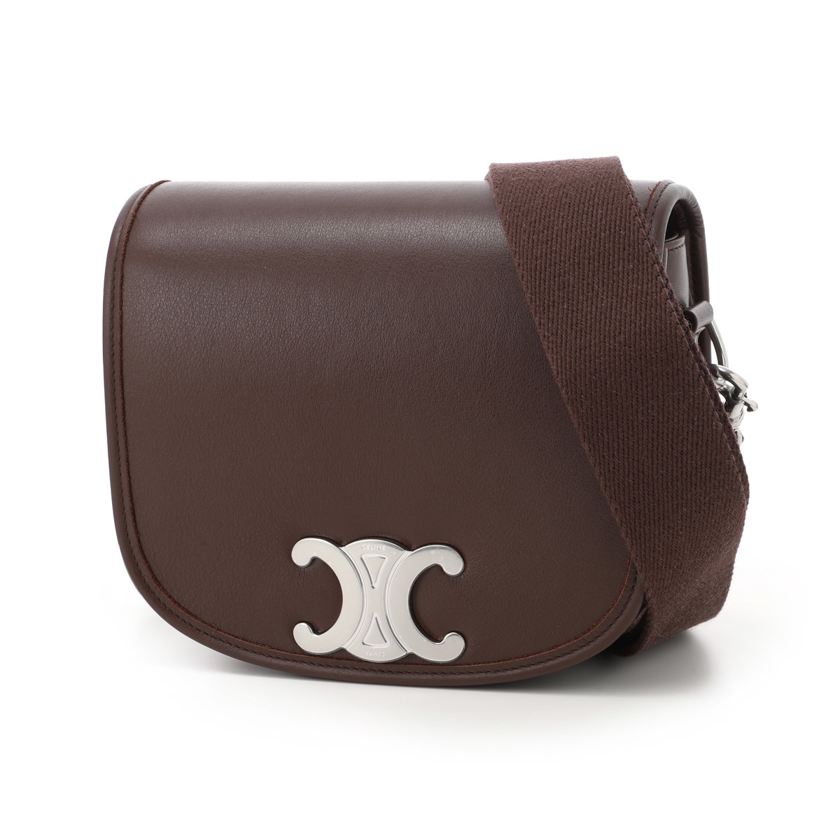 CELINE ショルダーバッグ　メッセンジャーバッグ ☆CELINE☆ ロゴプリント ミディアム メッセンジャーバッグ