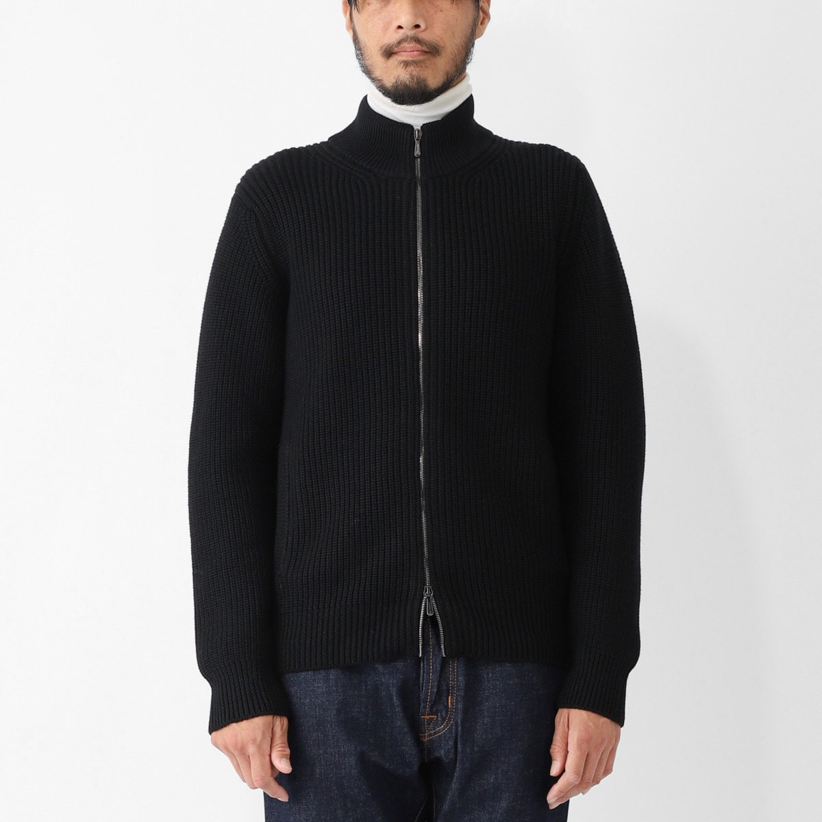 DRUMOHR ドルモア ジップアップ カーディガン/ドライバーズニット