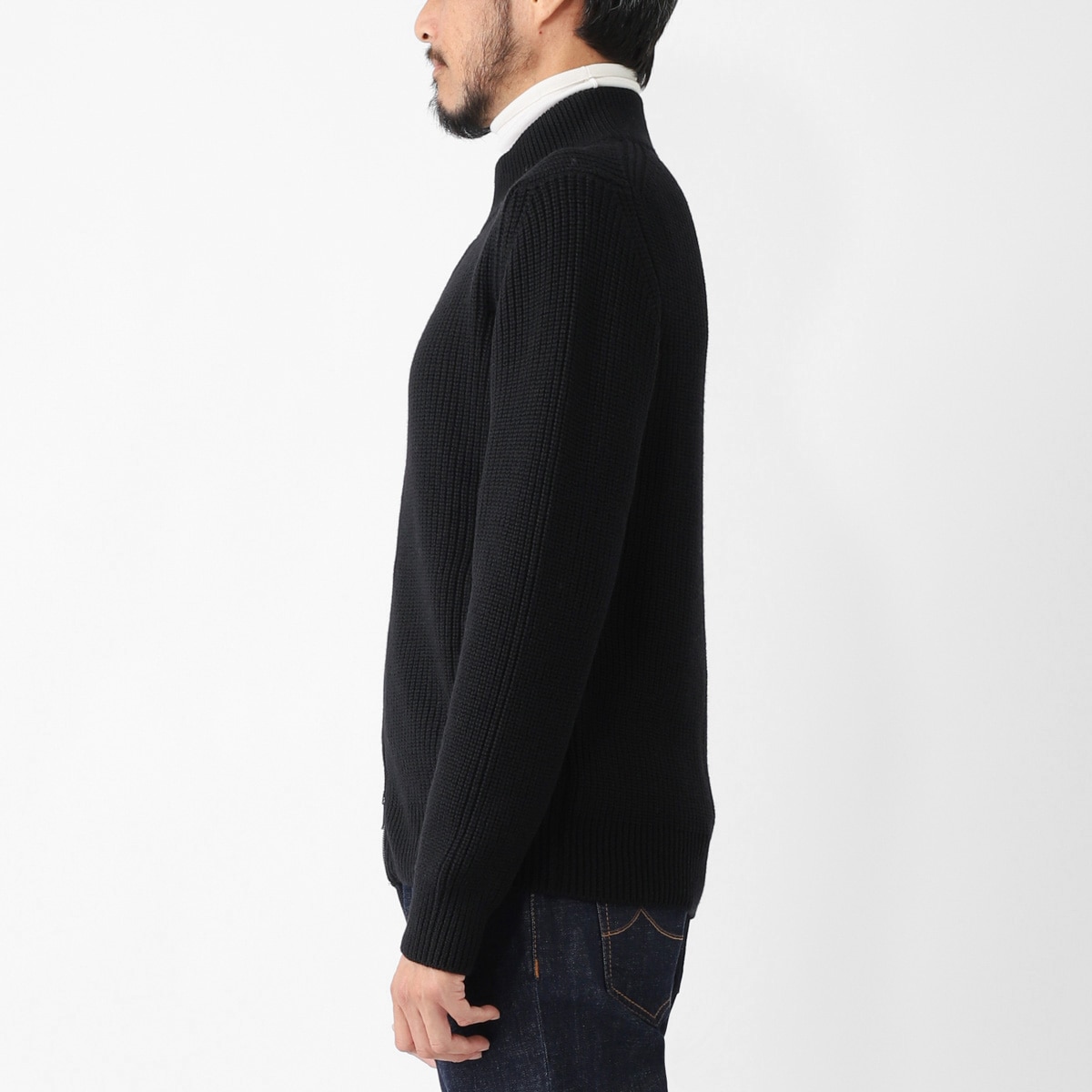 DRUMOHR ドルモア ジップアップ カーディガン/ドライバーズニット