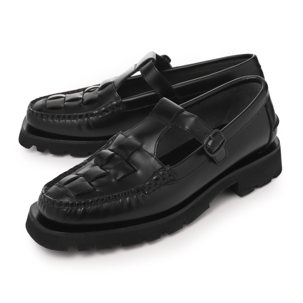 HEREU ヘリュー SOLLER SPORT t-bar ローファー SOLLER SPORT - Tread Sole T-Bar Loafer – Hereu Studio