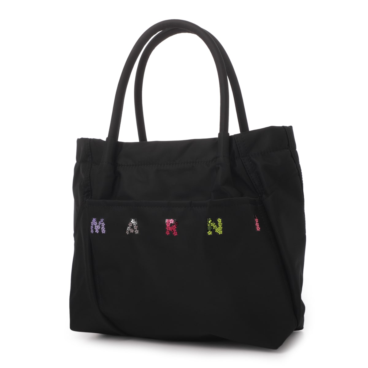 MARNI トートバッグ　炭×黒　タグ&袋付き　ほぼ未使用　値下げ応相談 MARNI トートバッグ 炭×黒 タグ&袋付き ほぼ未使用 値下げ応相談
