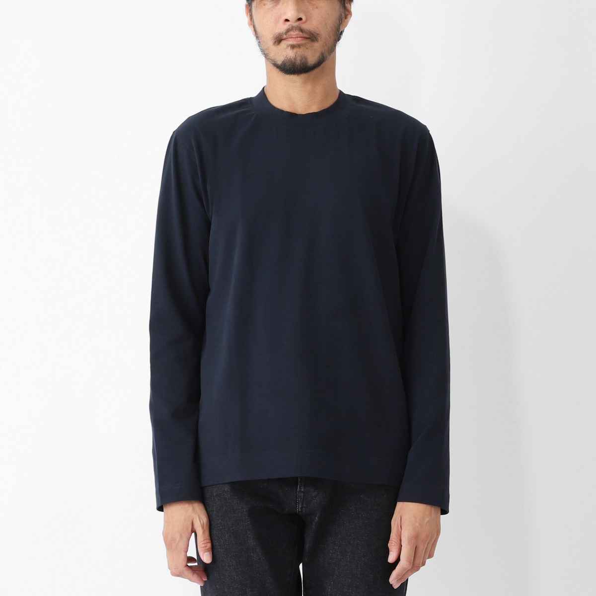 CIRCOLO 1901 チルコロ クルーネックカットソー/CASHMERE TOUCH JERSEY カシミアタッチ ジャージー メンズ