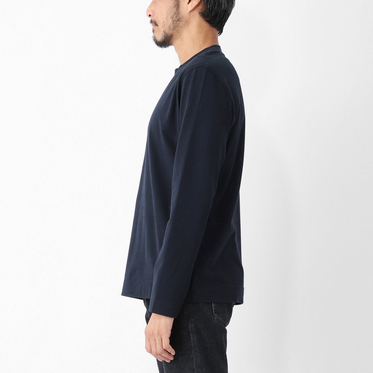 CIRCOLO 1901 チルコロ クルーネックカットソー/CASHMERE TOUCH JERSEY カシミアタッチ ジャージー メンズ