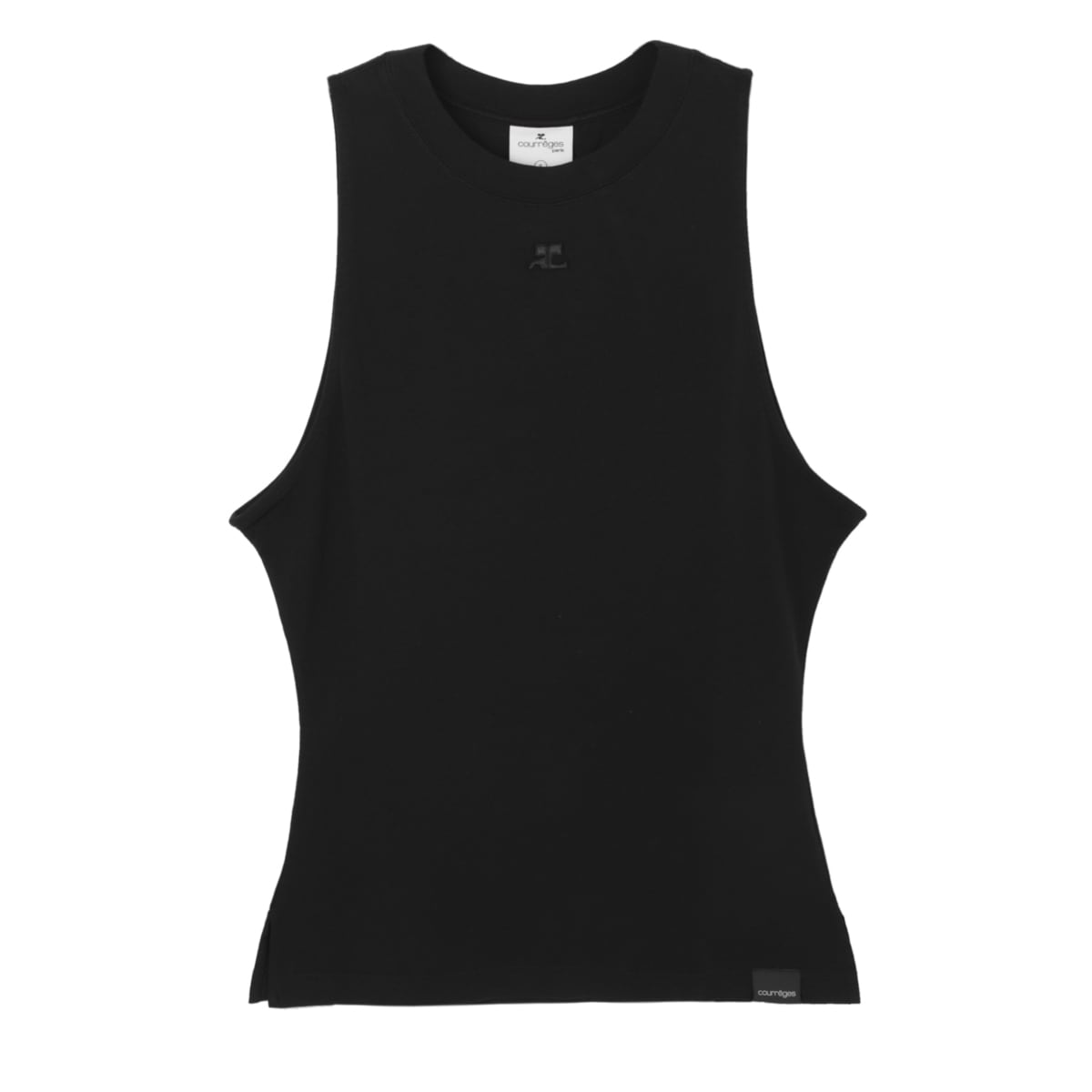 Courreges カシミヤ半袖ニット Courreges カシミヤ半袖ニット パリ直営店買付！【COURREGES
