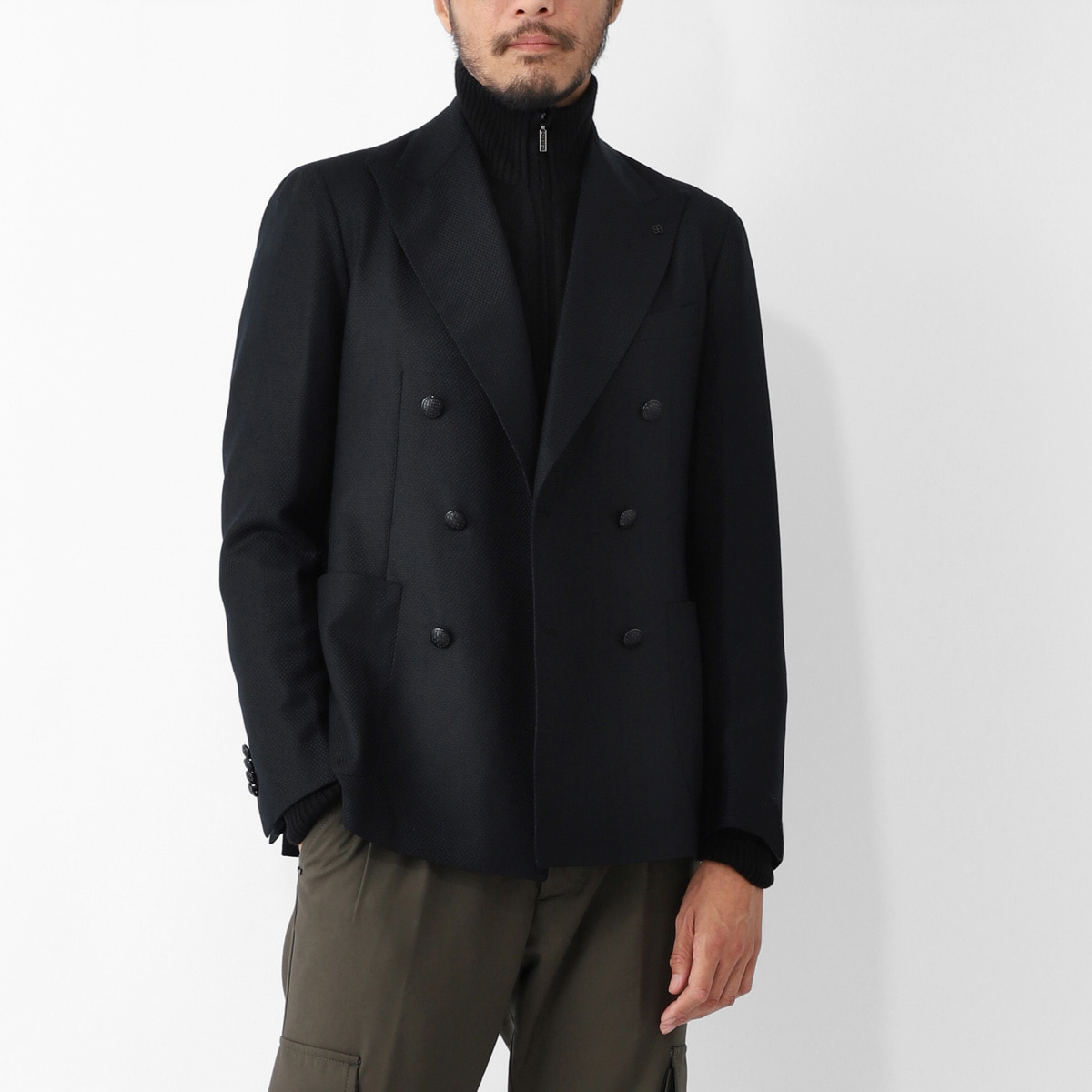 極美品 タリアトーレ ジレ ベスト ベロア ブラック ben-f-550017u01.jpg