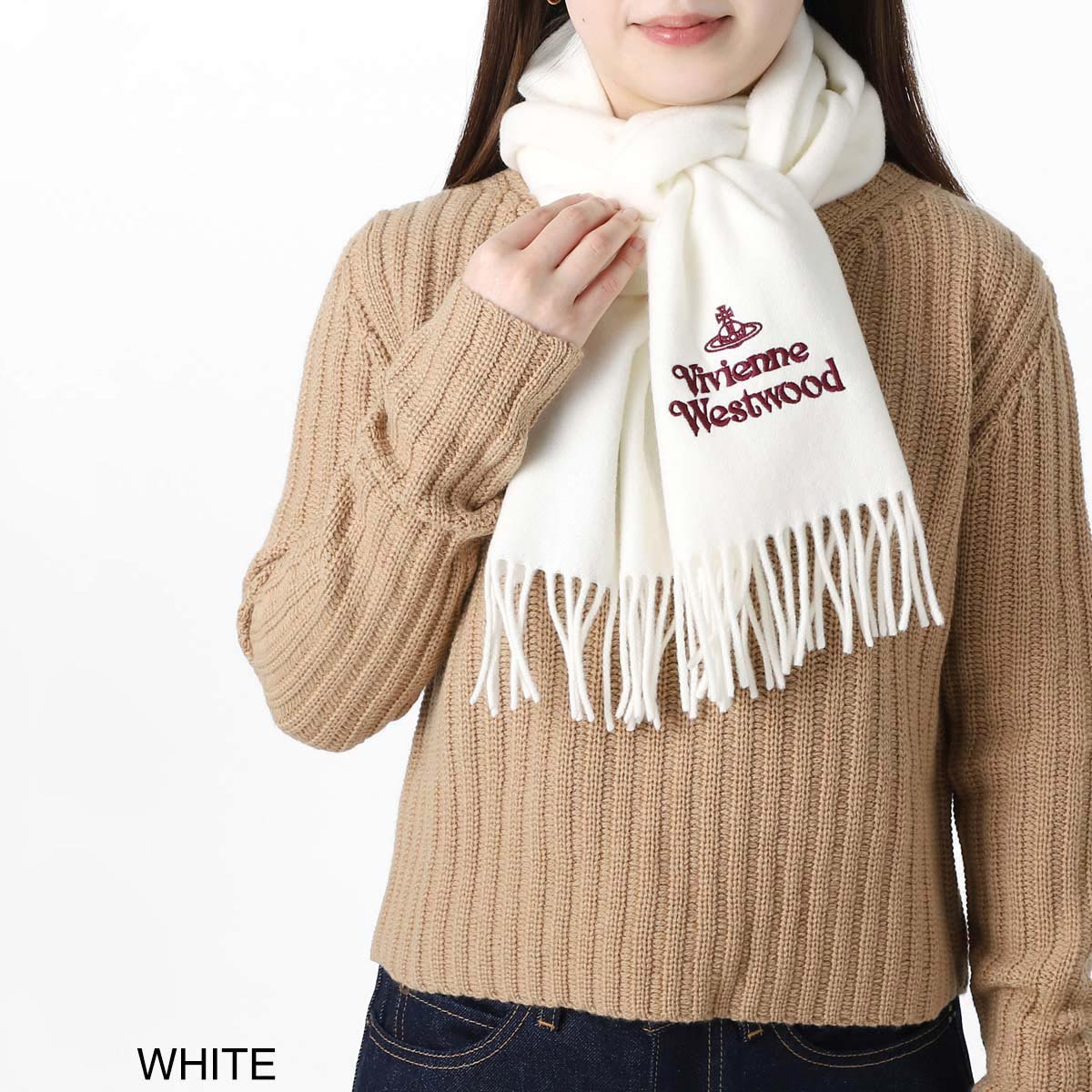 Vivienne Westwood ヴィヴィアンウエストウッド マフラー/スカーフ/EMBROIDERED LOGO