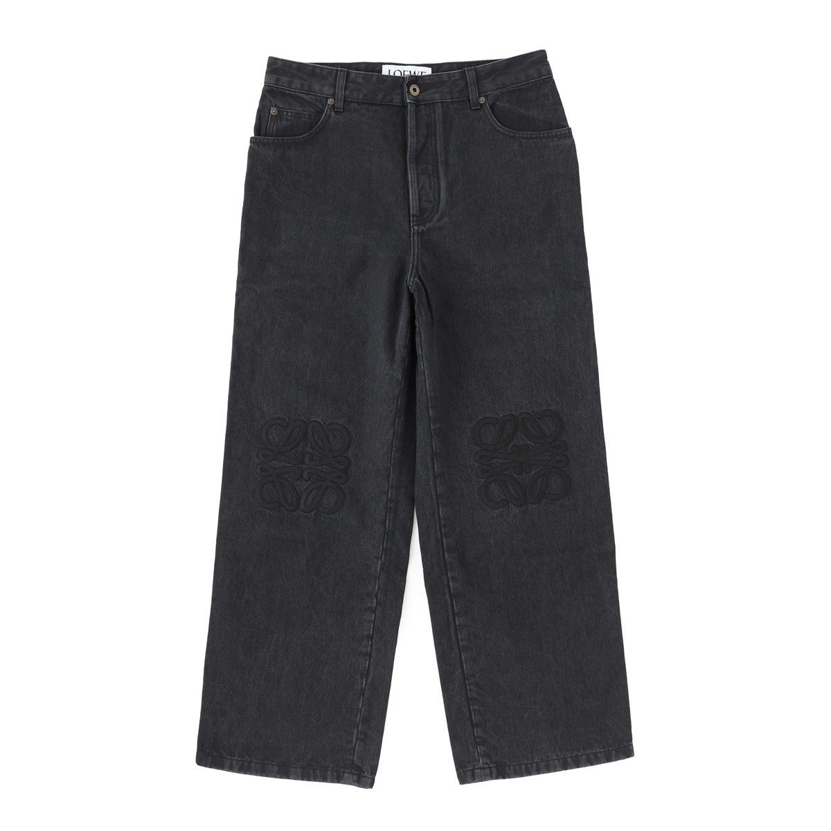 ワイドレッグデニム クロスボタン ダークブルー ワイドレッグジーンズ - 濃青 | ZARA Japan / 日本