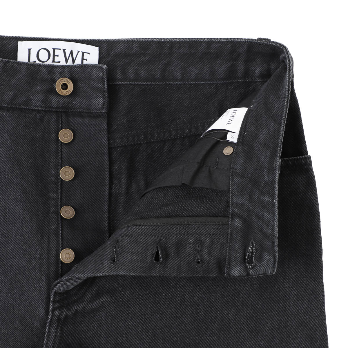 LOEWE ロエベ ボタンフライジーンズ/バギージーンズ/ANAGRAM BAGGY