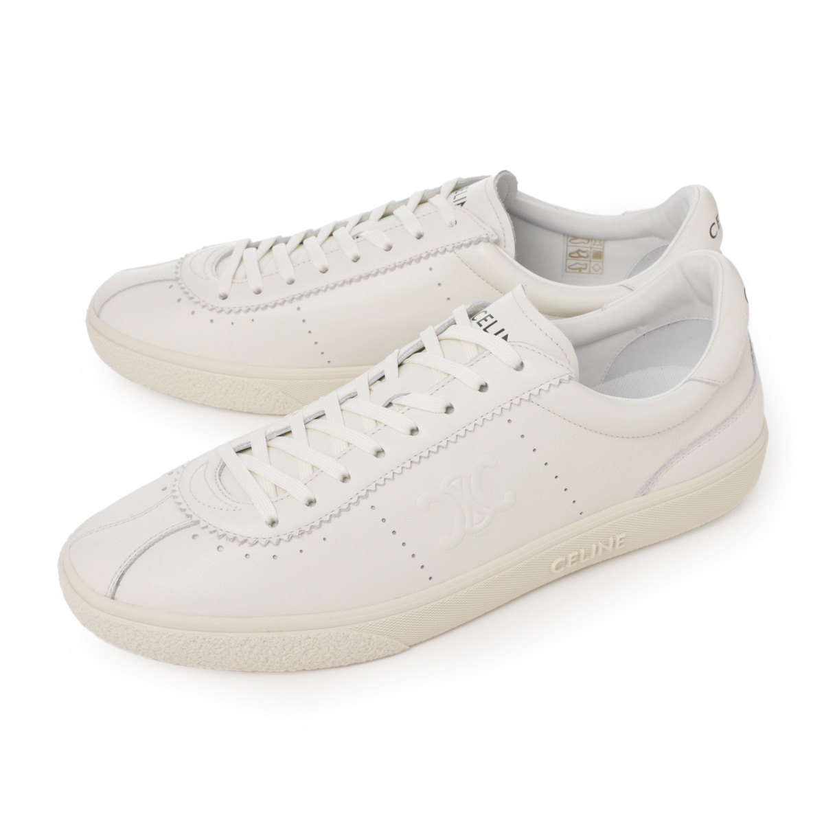 CELINE セリーヌ スニーカー/LOW LACE-UP SNEAKER WITH TRIOMPHE【大きいサイズあり】 メンズ