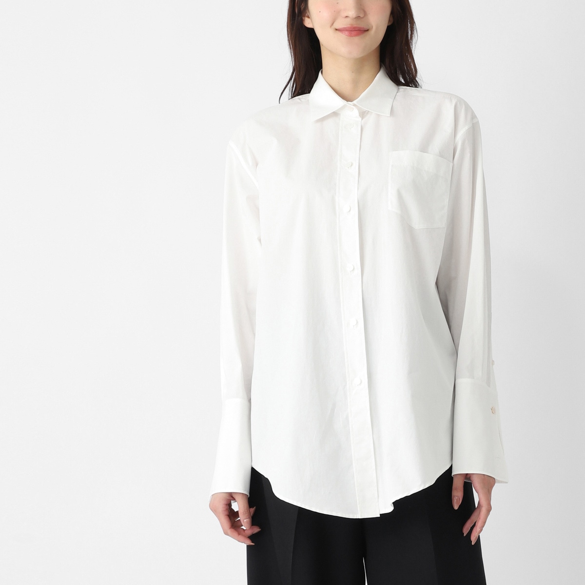 THE ROW ザ ロウ 長袖レギュラーカラーシャツ/オーバーサイズ シャツ/MENT SHIRT レディース