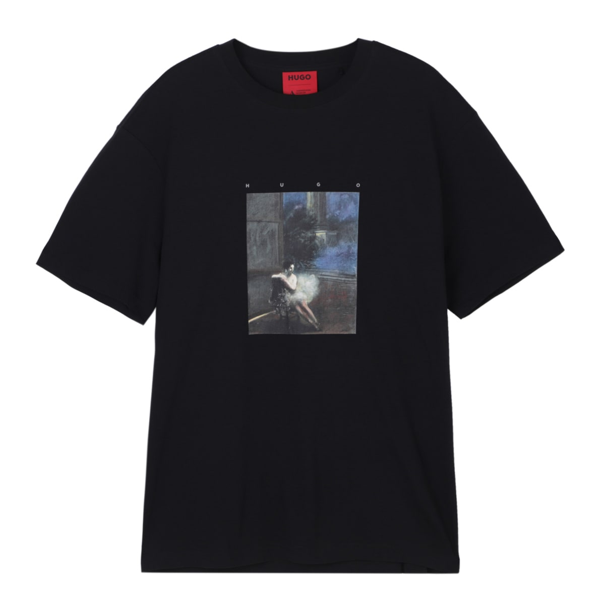 ヒューゴボス　Ｔシャツ　ネイビー HUGO BOSS (ヒューゴボス) ミニロゴ クルーネック 半袖 Tシャツ