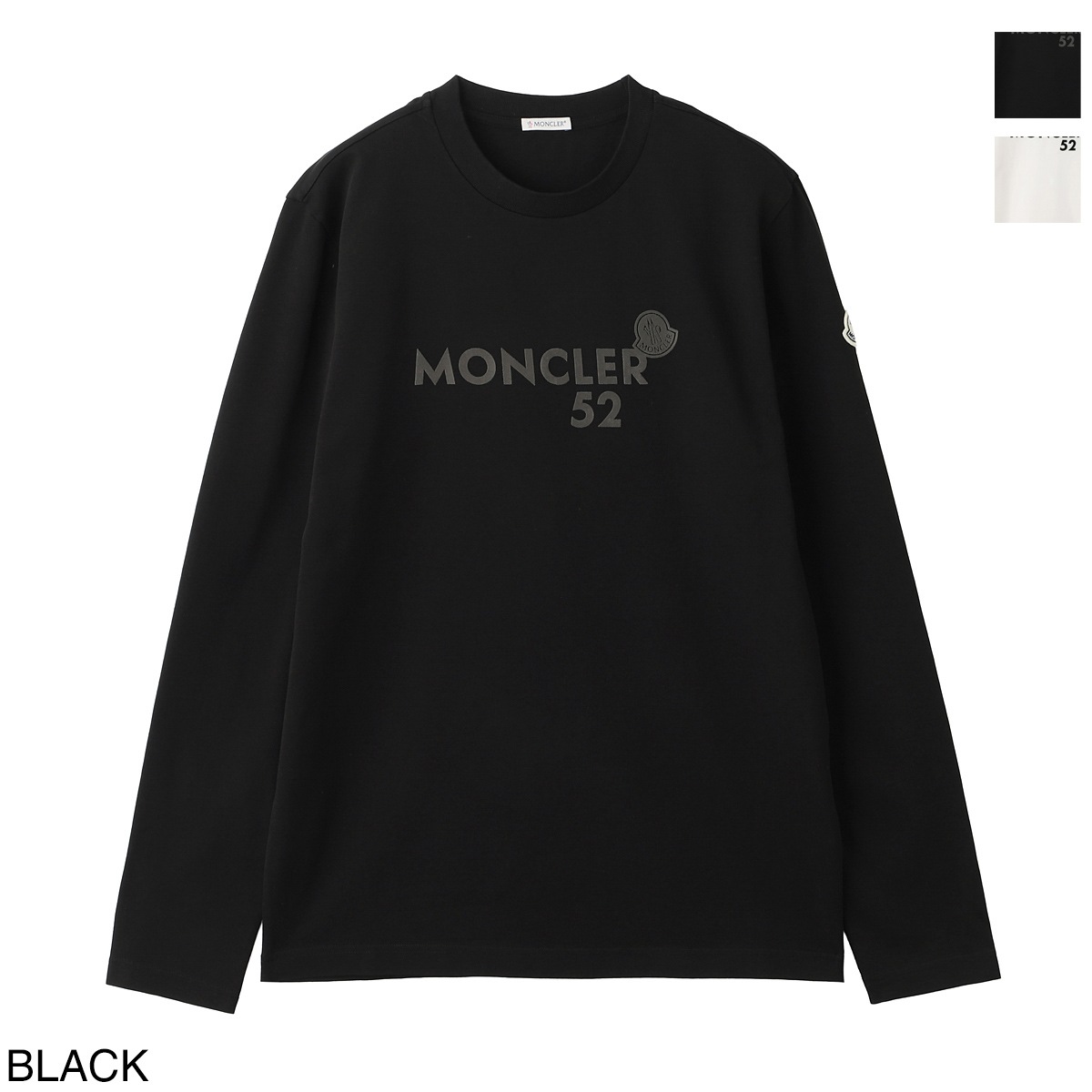 MONCLER クルーネック 長袖Tシャツ アウトレット】【ラスト1点】MONCLER モンクレール クルーネック 長袖T