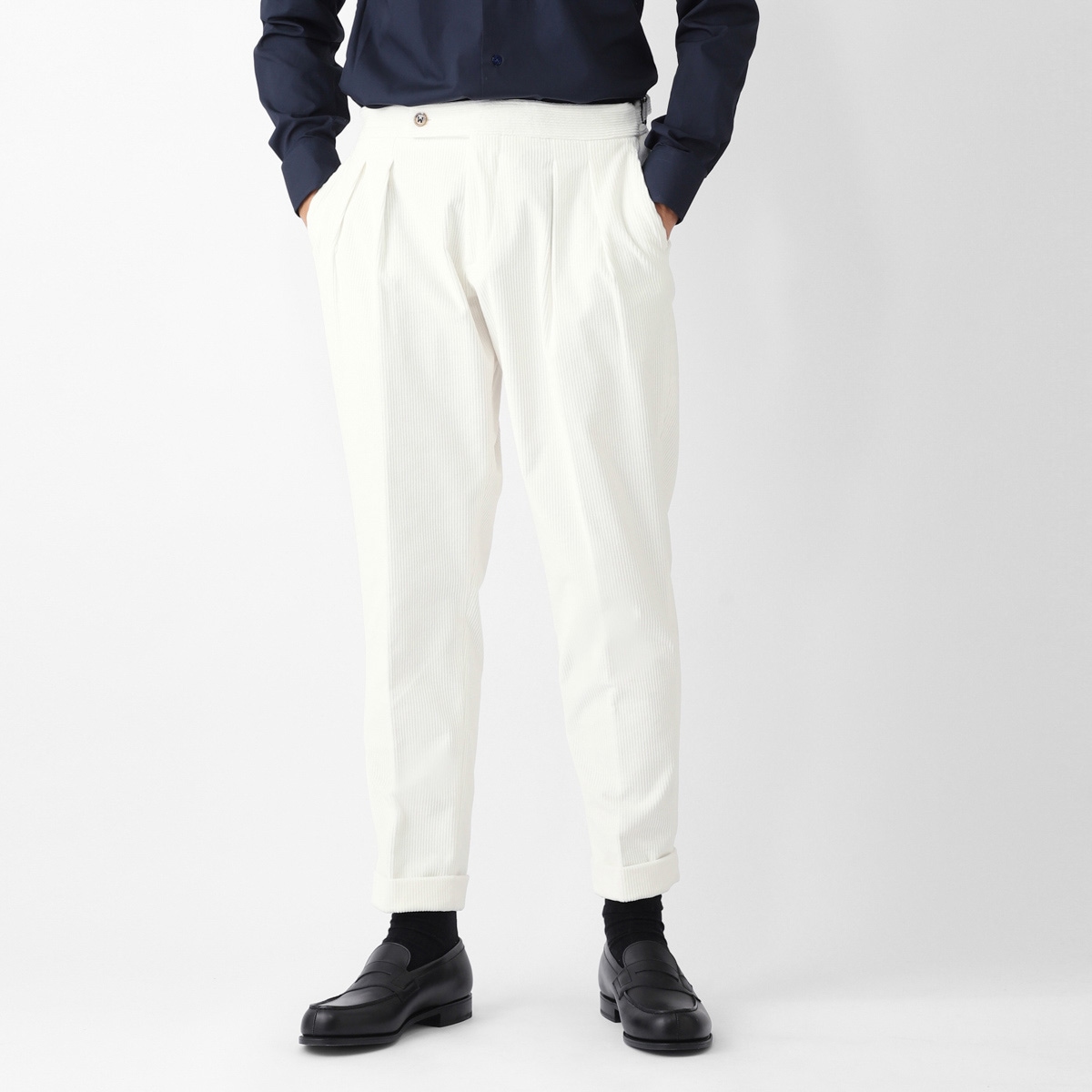 BERWICH ベルウィッチ ツープリーツ スラックス/コーデュロイ パンツ/SCOTCH CORDUROY STRETCH COTTON メンズ